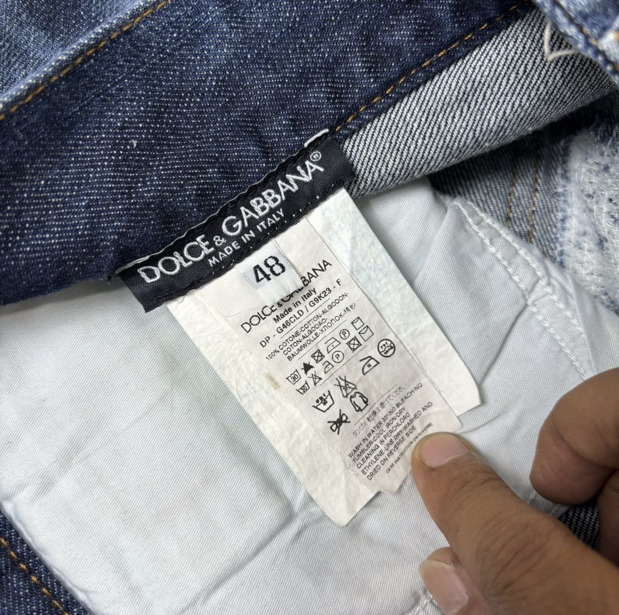 Dolce & Gabbana × If Six Was Nine × Le Grande Bleu (L.G.B.) Dolce & Gabbana Distressed Denim Jeans Size US 32 / EU 48 - 12 Thumbnail