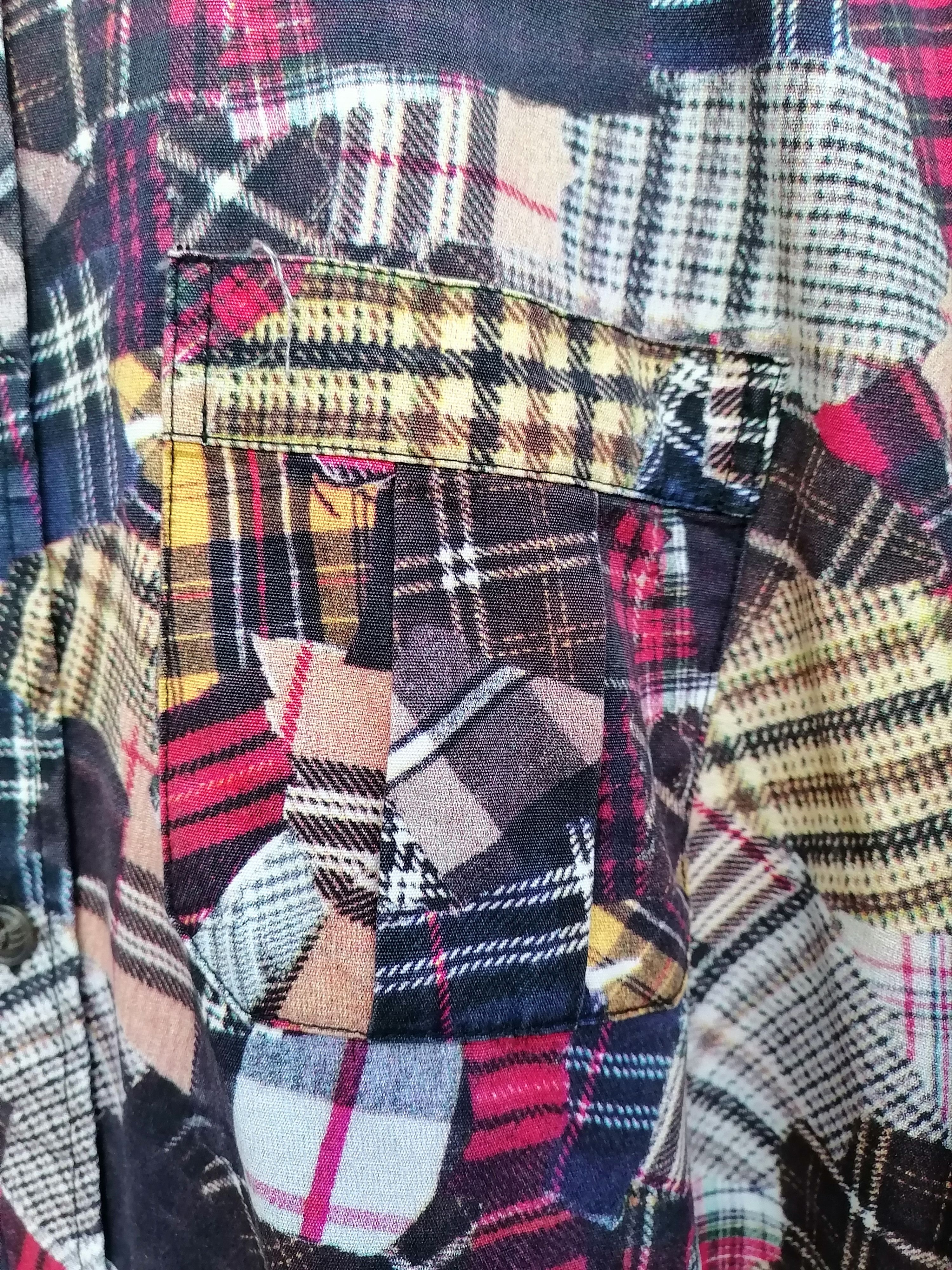 Japanese Brand Abahouse Patchwork Print Button Up Shirt Size US L / EU 52-54 / 3 - 3 Thumbnail