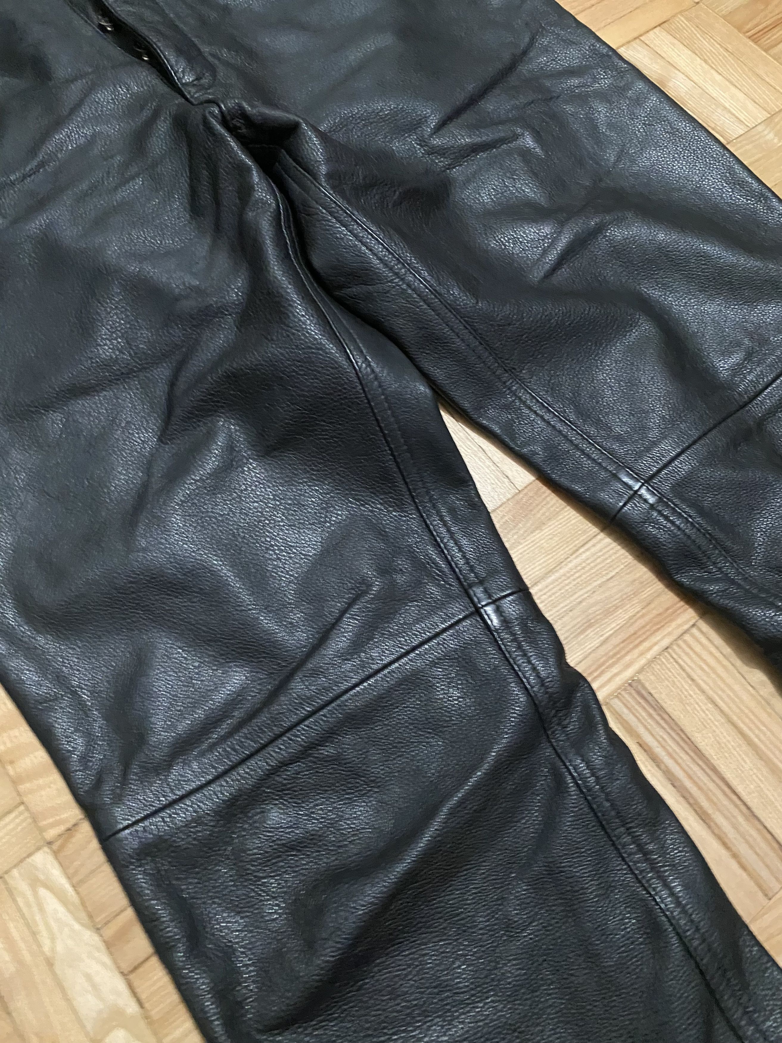 Genuine Leather Vintage leather pants 90s 80s Size US 32 / EU 48 - 3 Thumbnail