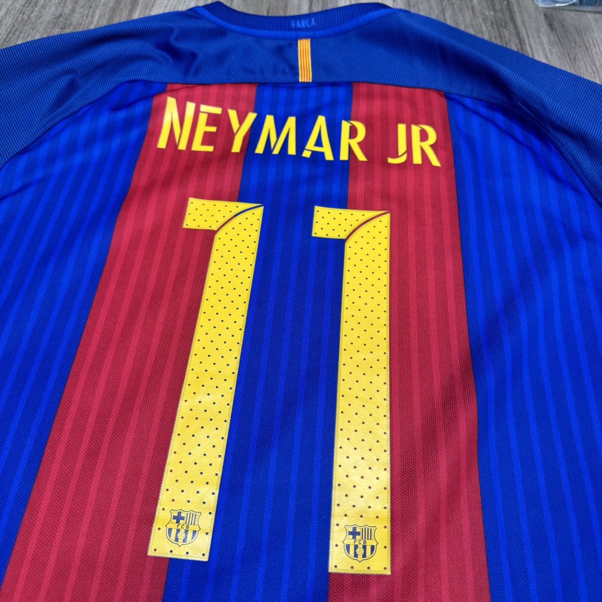 Nike Barcelona 16/17 home shirt #11 Neymar Size US XL / EU 56 / 4 - 4 Thumbnail