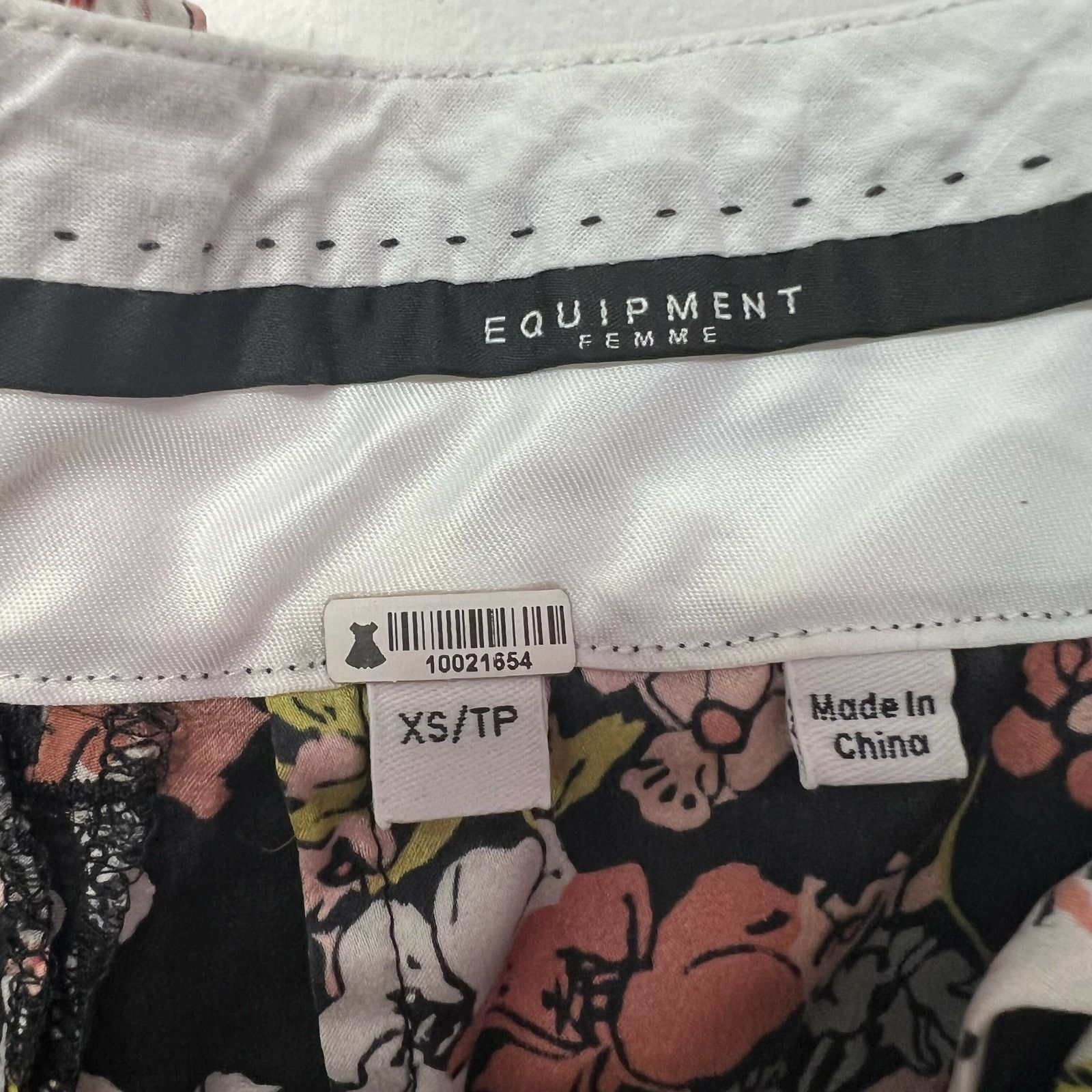 Equipment Equipment 100% Silk Multicolor Floral Trouser Pants Sz XS Size 26" / US 2 / IT 38 - 7 Thumbnail