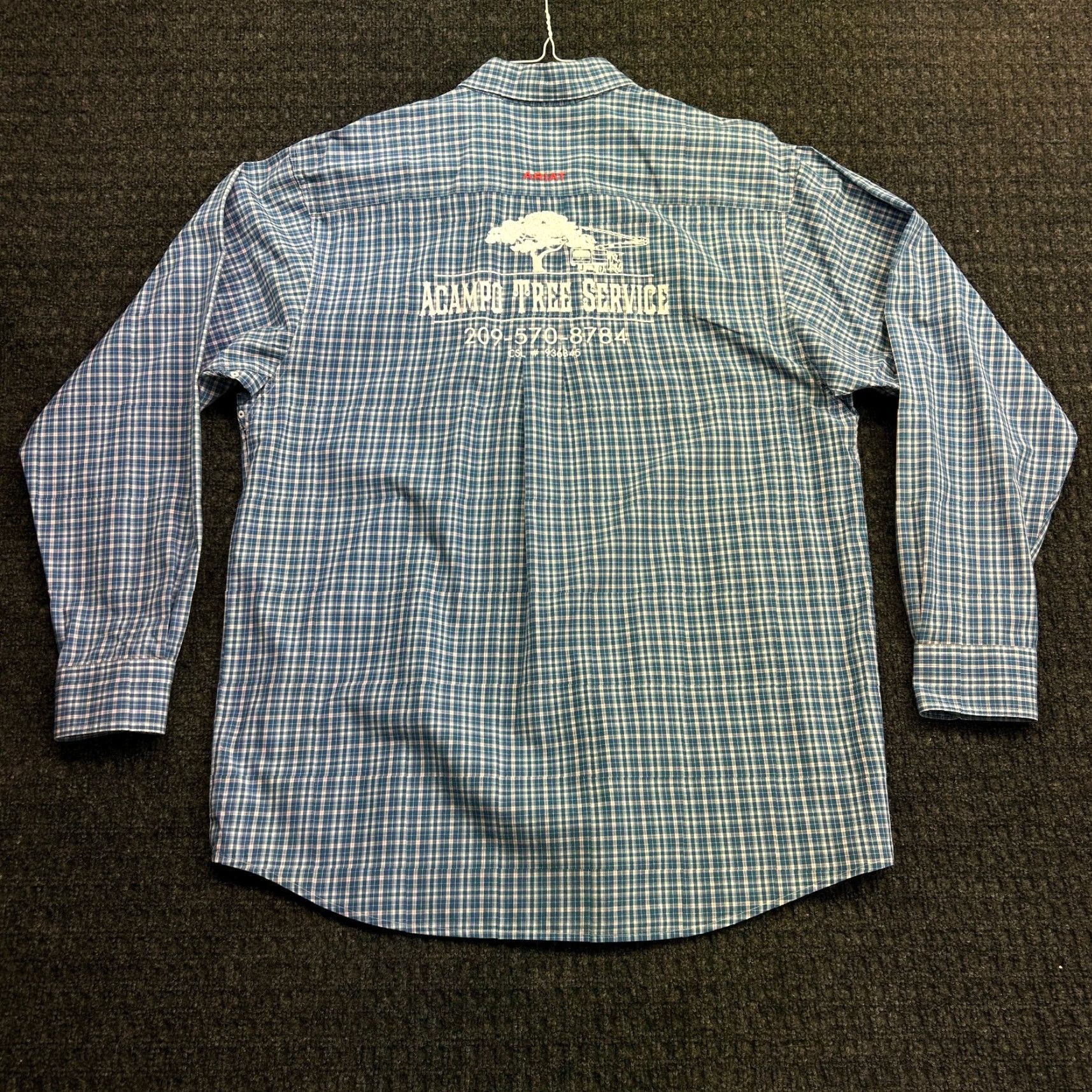 Ariat Ariat Pro Series Button-Up Shirt L Blue Plaid Long Sleeve Workwear Cowboy Rodeo Shirt Mens Size US L / EU 52-54 / 3 - 4 Thumbnail