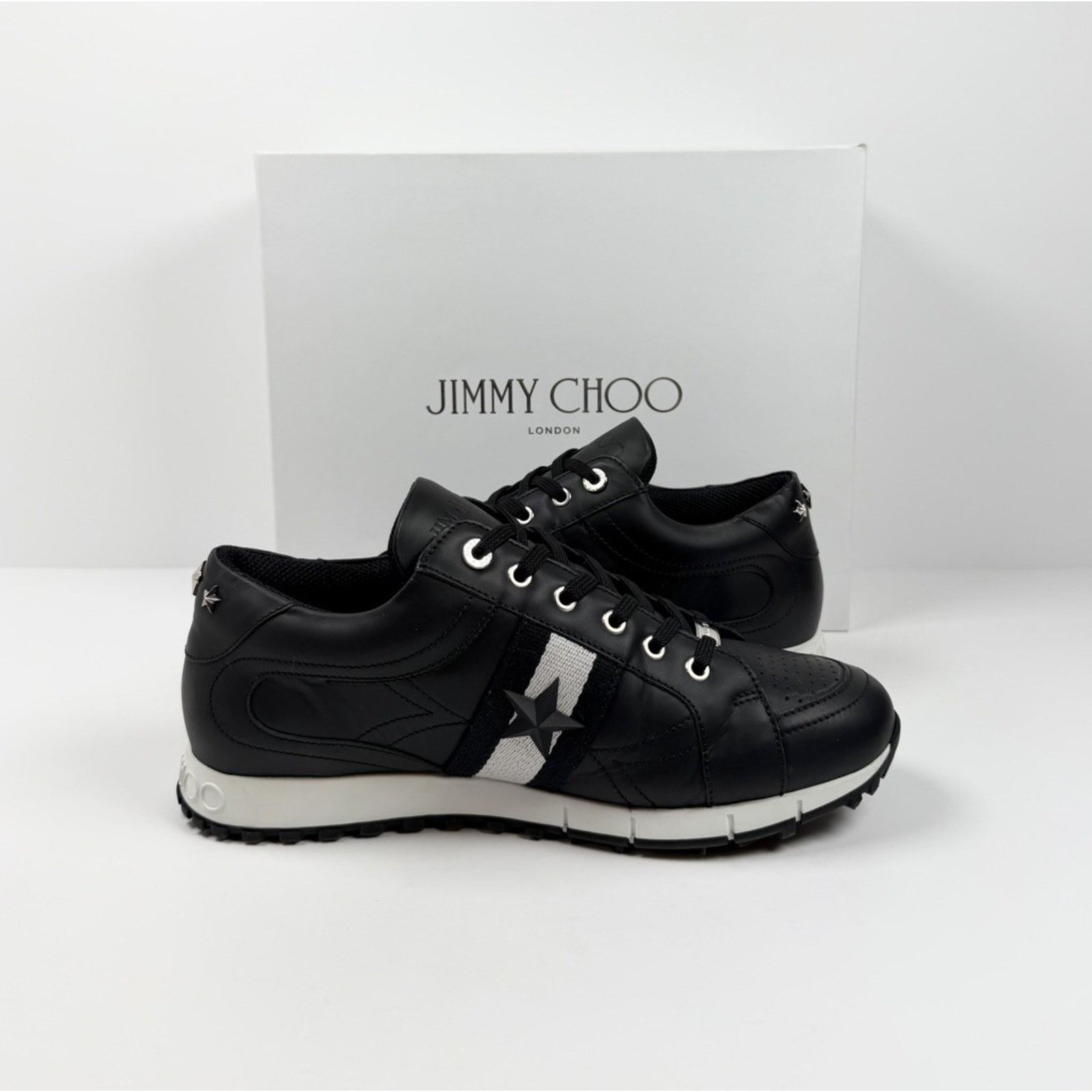 Givenchy Size 11.5 - Givenchy Leather Star Studded Sneakers Size US 11.5 / EU 44-45 - 6 Thumbnail