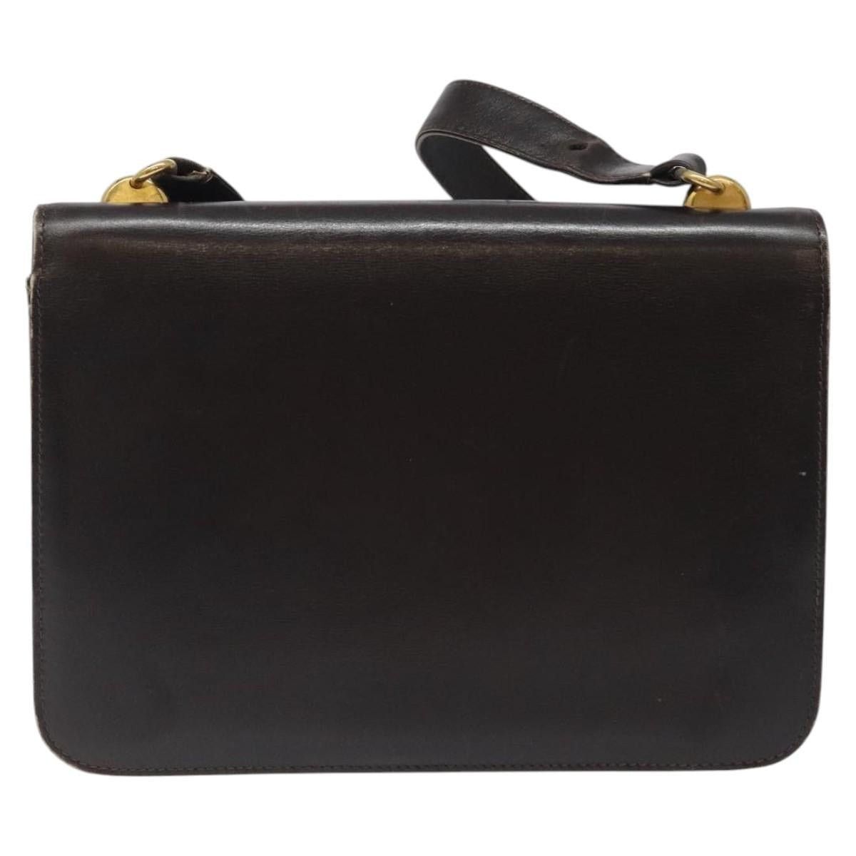 Gucci GUCCI Shoulder Bag Leather Brown Gold Size ONE SIZE - 2 Thumbnail