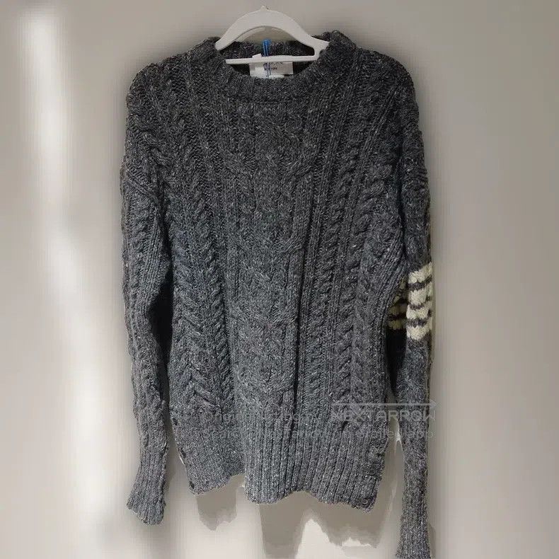 Thom Browne Thom Browne Four Striped Wool Sweater Size US L / EU 52-54 / 3 - 1 Thumbnail
