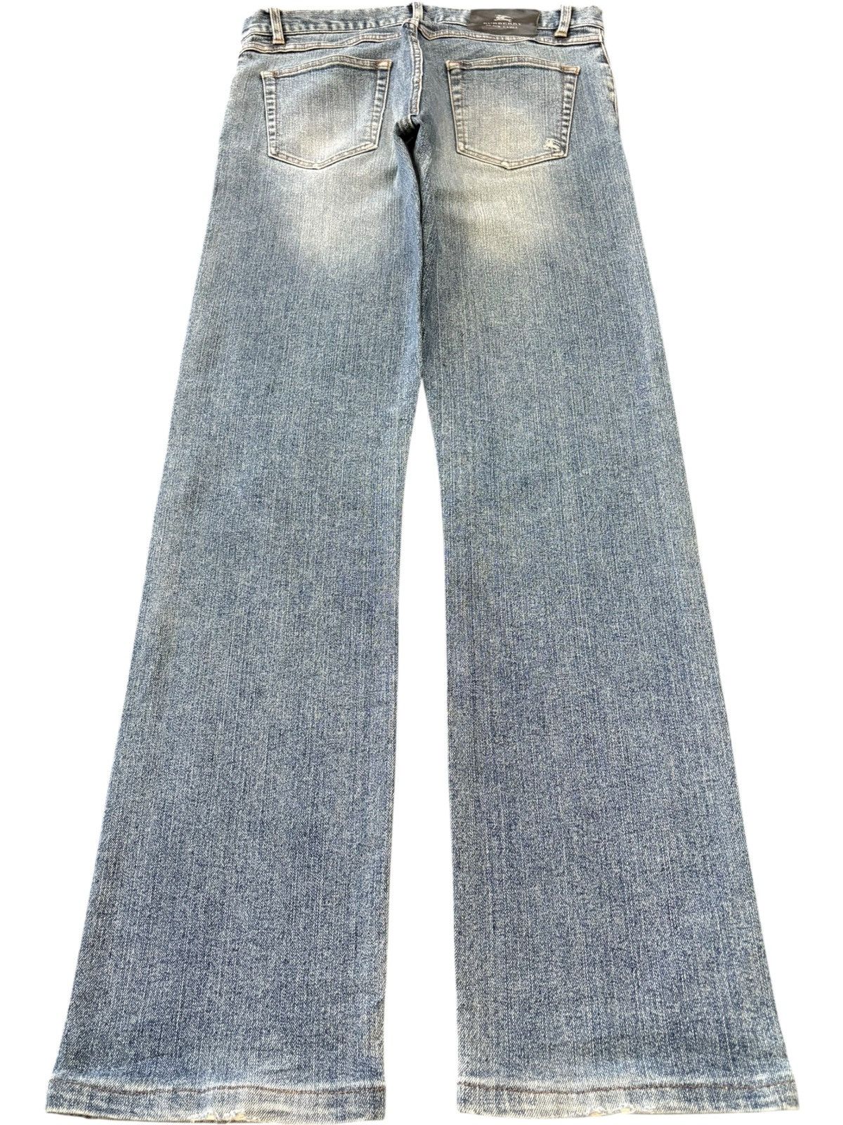 Burberry Vintage Burberry Black Label Faded Straight Leg Jeans Size US 31 - 2 Thumbnail