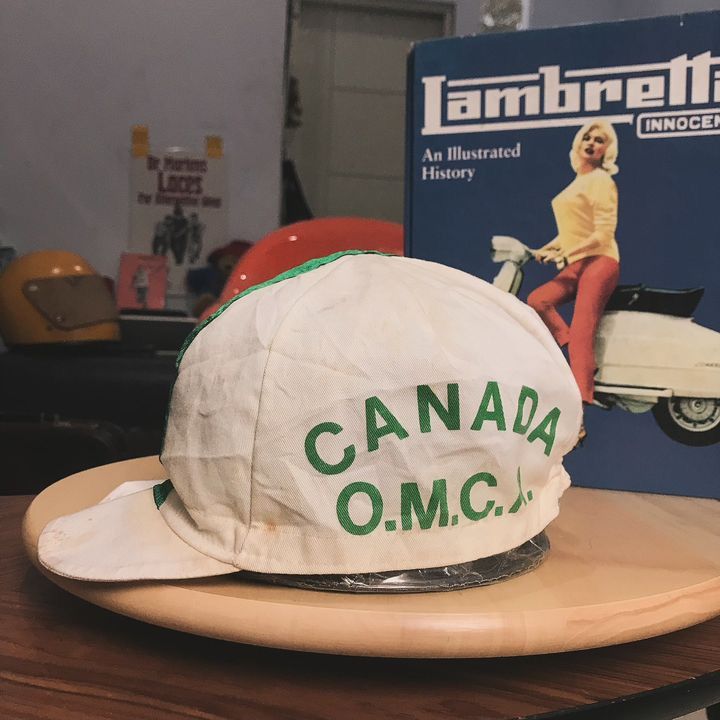 Vintage Vintage Cycling Cap Canada O.M.C.A Broken cap White green Size ONE SIZE - 2 Thumbnail