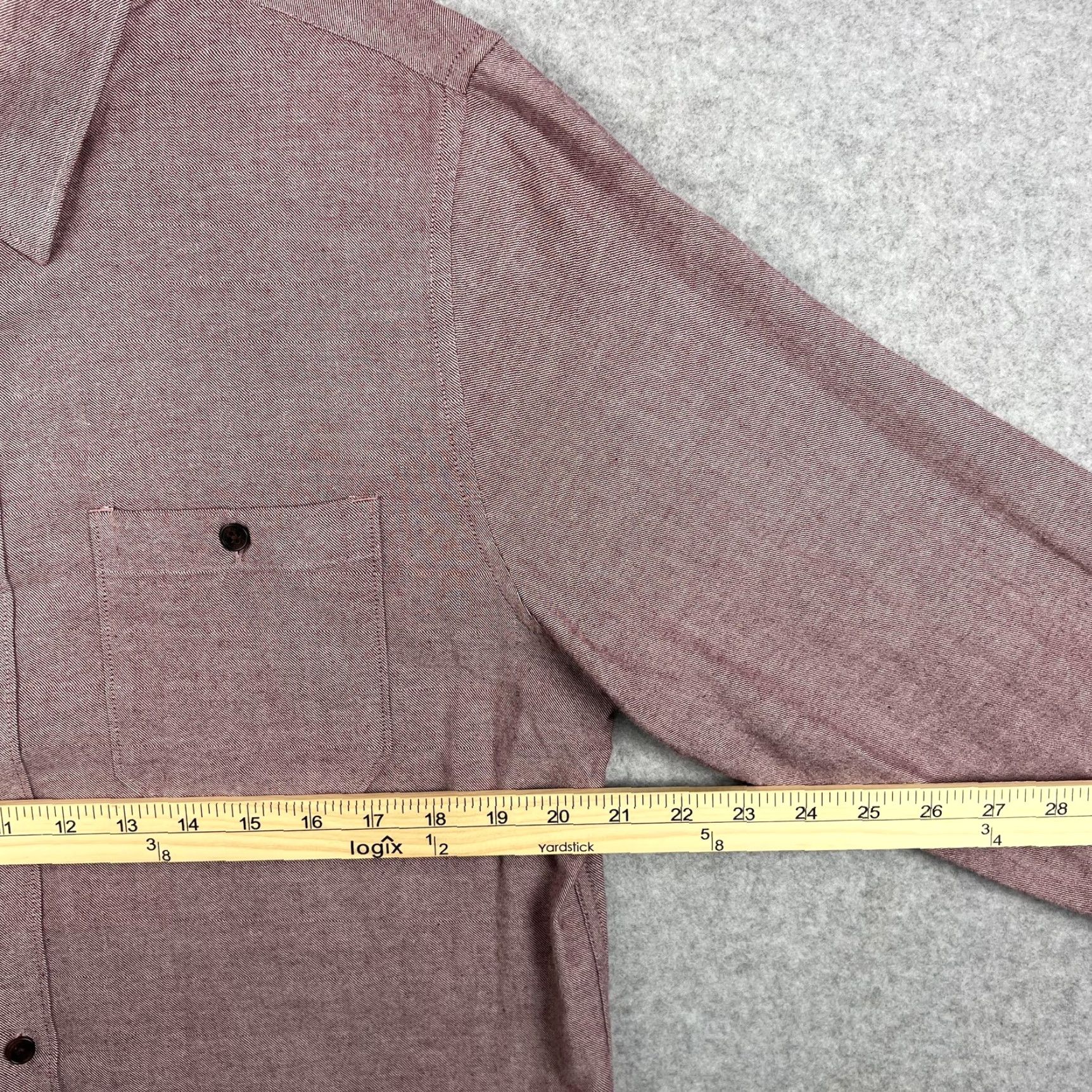TravisMathew Travis Mathew Shirt Mens Medium Purple Long Sleeve Button-Up Casual Two Pocket Size US M / EU 48-50 / 2 - 2 Thumbnail