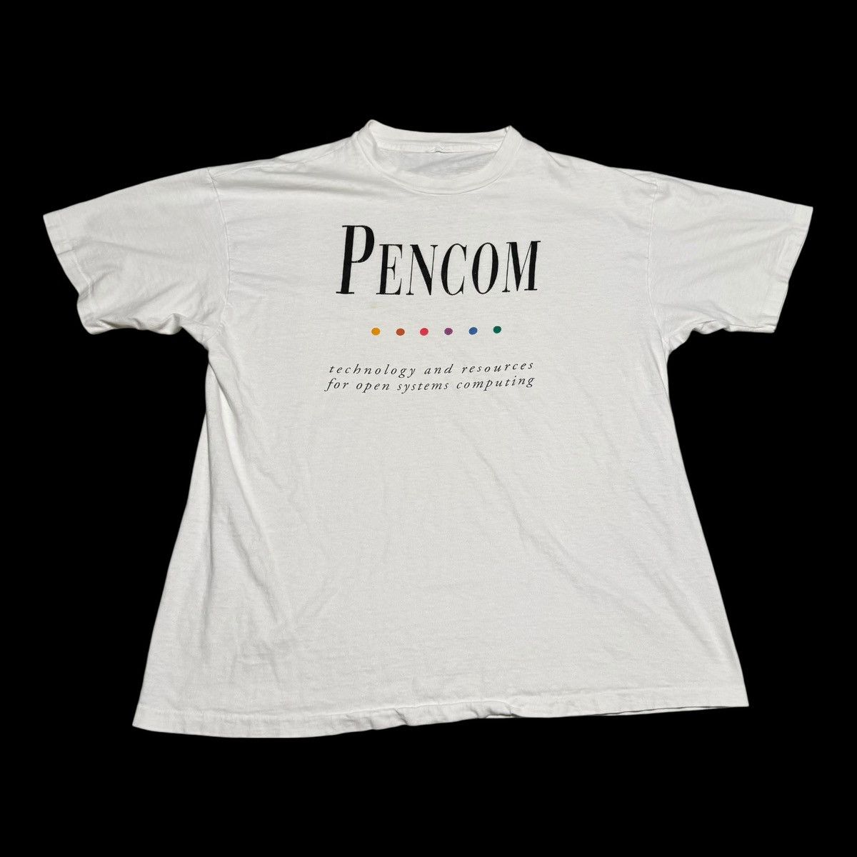 Vintage 90s Pencom Systems Computing Single Stitch Shirt Men's XL Size US XL / EU 56 / 4 - 1 Thumbnail