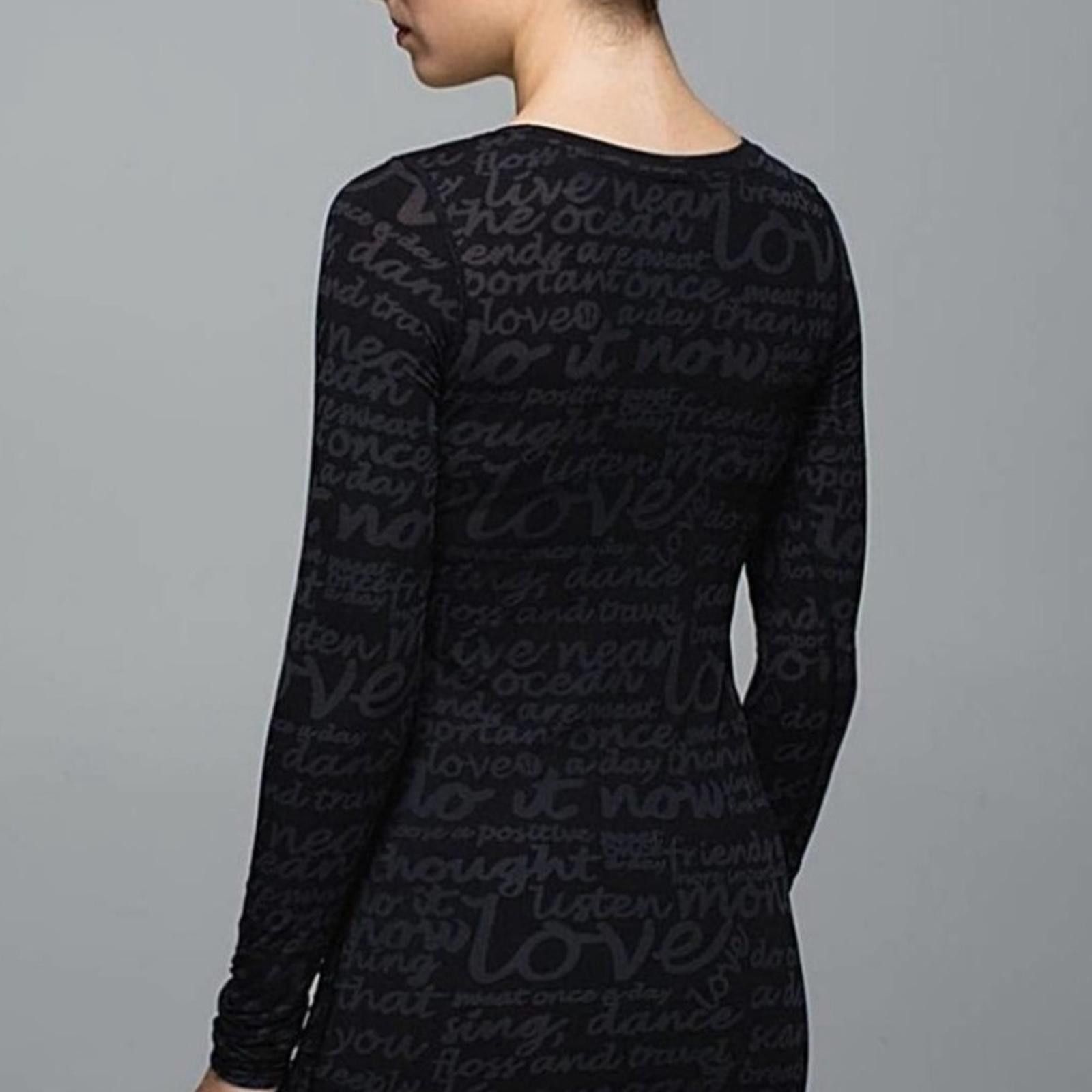 Lululemon Lululemon Daily Practice Long Sleeve Manifesto burnout sz 8 Size M / US 6-8 / IT 42-44 - 9 Thumbnail