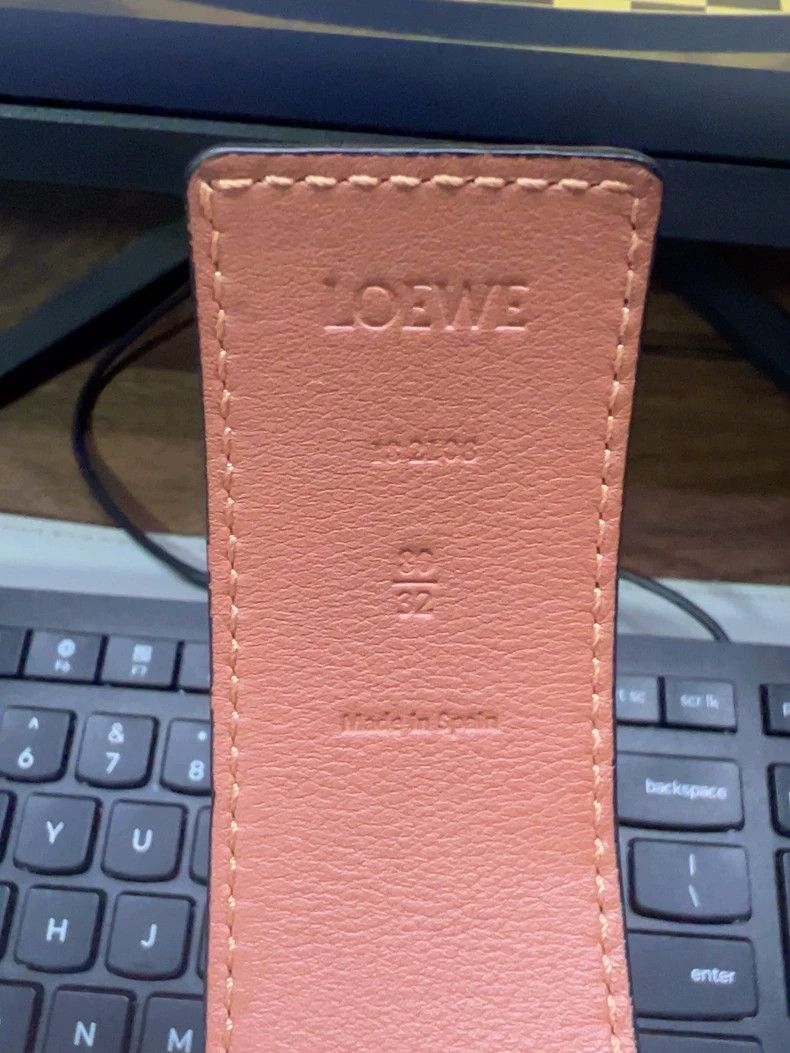 Loewe LOEWE Double-faced calf leather belt, black and brown, sil Size ONE SIZE - 5 Thumbnail