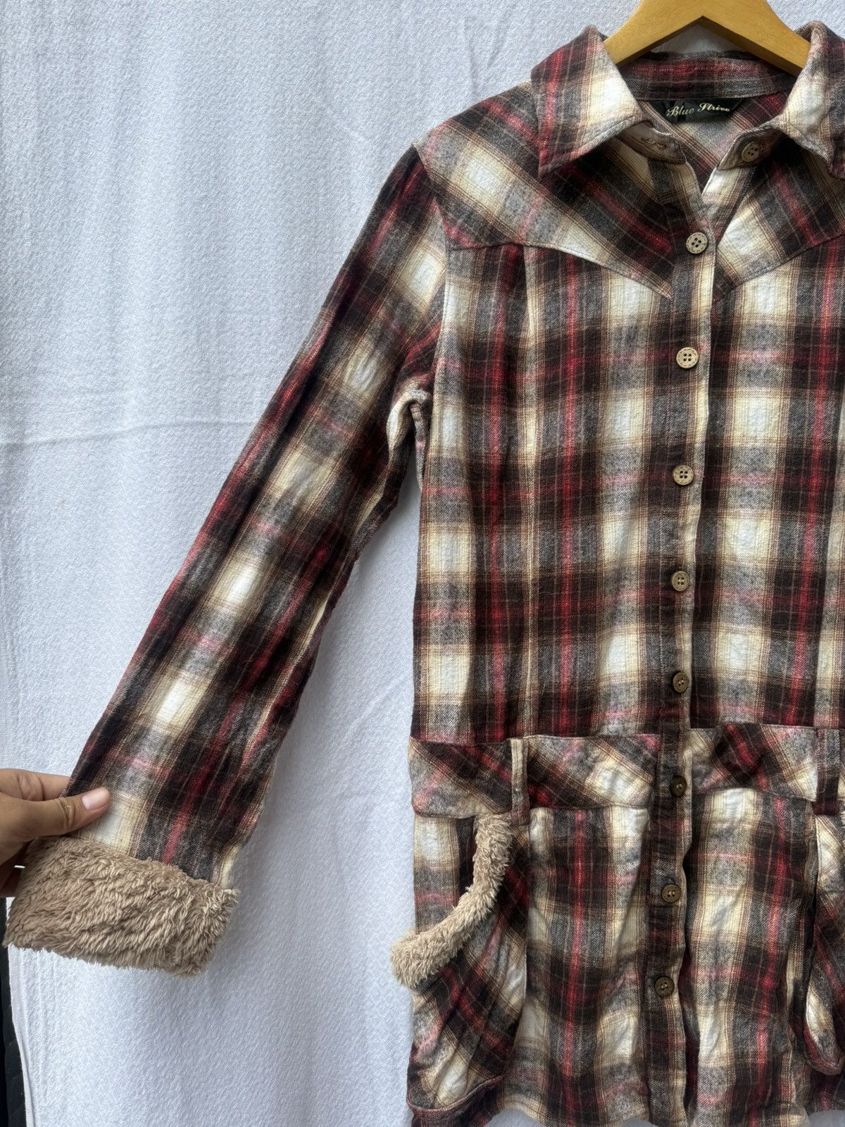 Hysteric Glamour Japanese fur style plaid button shirt Size US M / EU 48-50 / 2 - 8 Thumbnail