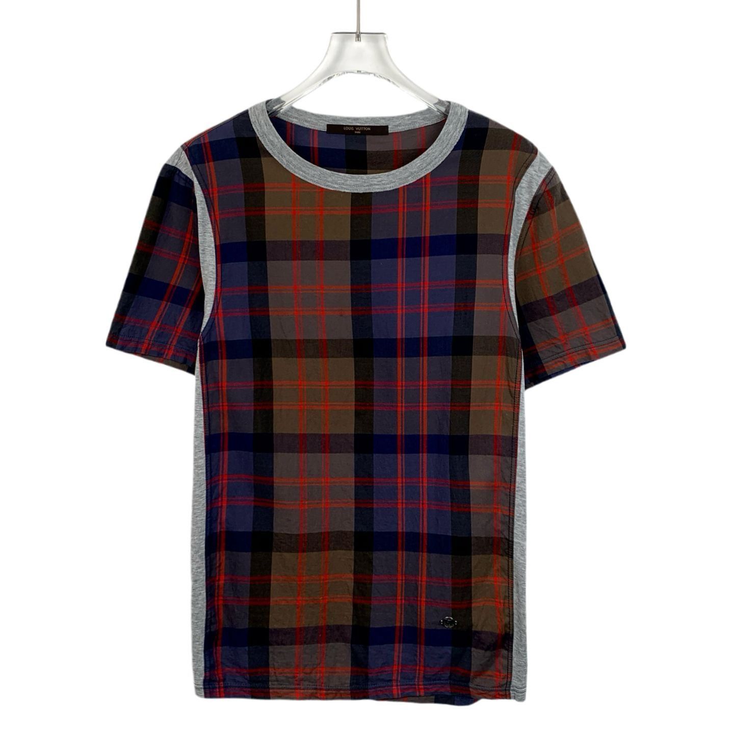 Louis Vuitton Louis Vuitton Mens Plaid T-Shirt Red/Blue/Green Short Sleeve Size S / US 4 / IT 40 - 1 Thumbnail