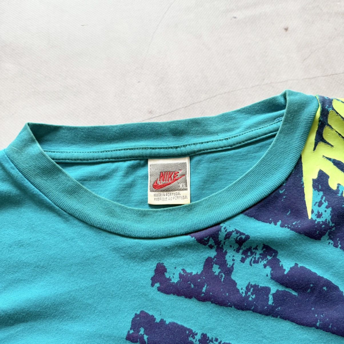Vintage 90s Rare Nike Athletic Advantage Logo Archive T-Shirt Tee Size US XL / EU 56 / 4 - 3 Thumbnail