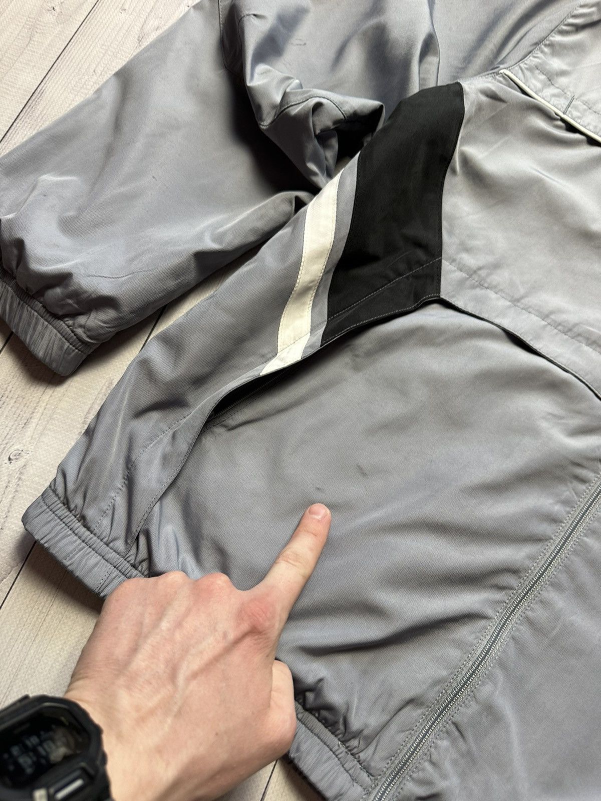 Nike × Vintage Vintage Nike track jacket size M logo grey Size US M / EU 48-50 / 2 - 4 Thumbnail