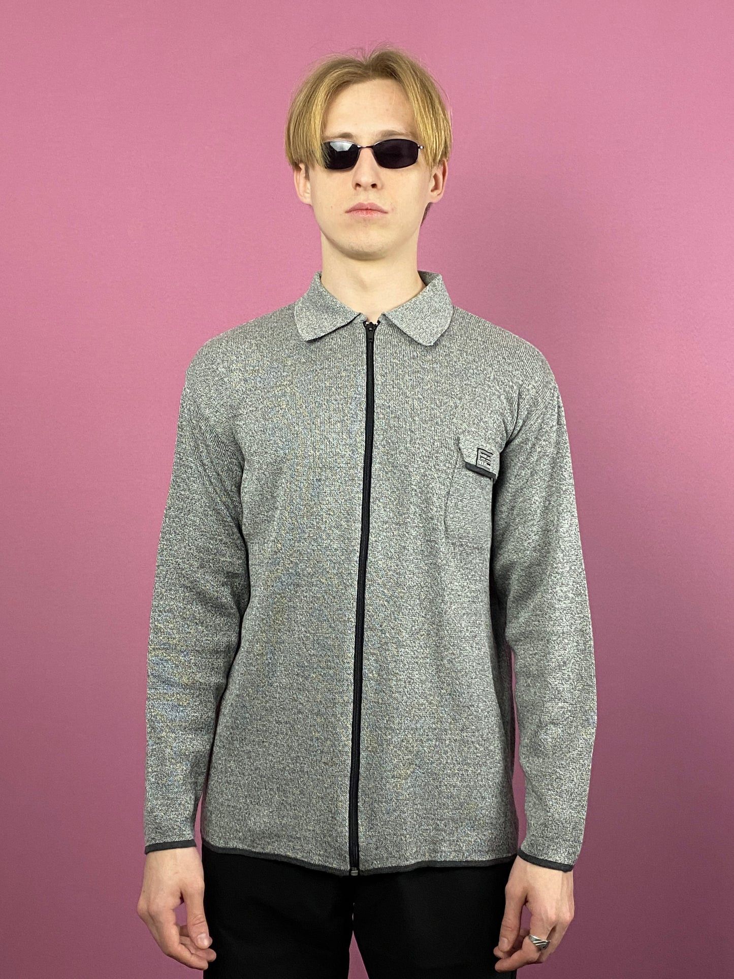 Versace Jeans Couture Vintage Men's Full Zip Sweater - L