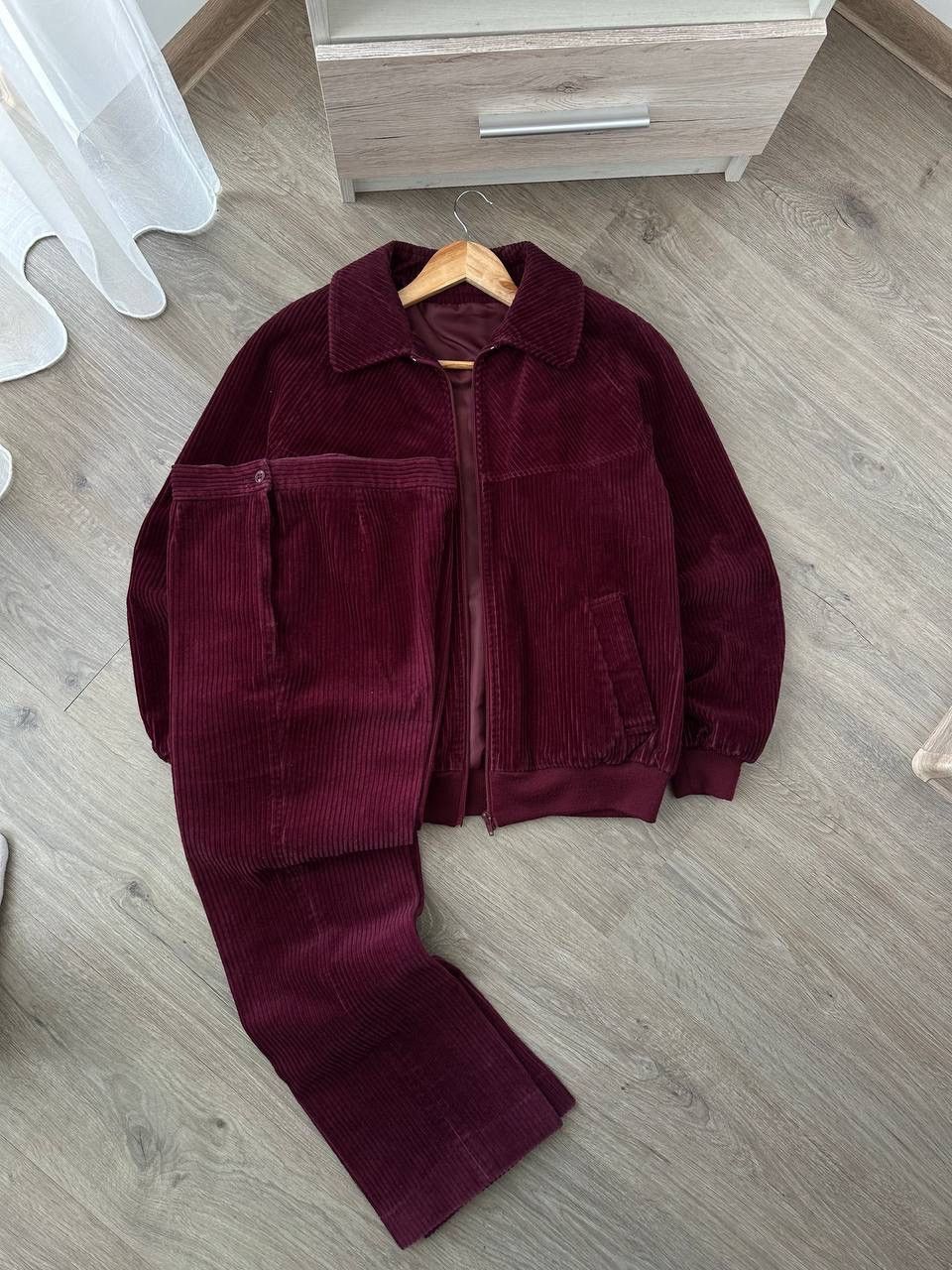 Japanese Brand × Vintage Vintage Switzerland TrackSuit Velvet Red Pants and Jacket Size M / US 6-8 / IT 42-44 - 15 Thumbnail