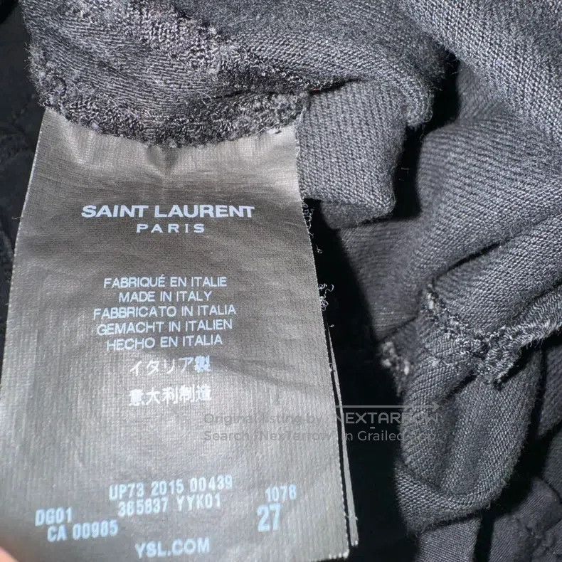 Saint Laurent Paris Saint Laurent Paris Stretch Black Basic Denim Jeans Size US 27 - 3 Thumbnail