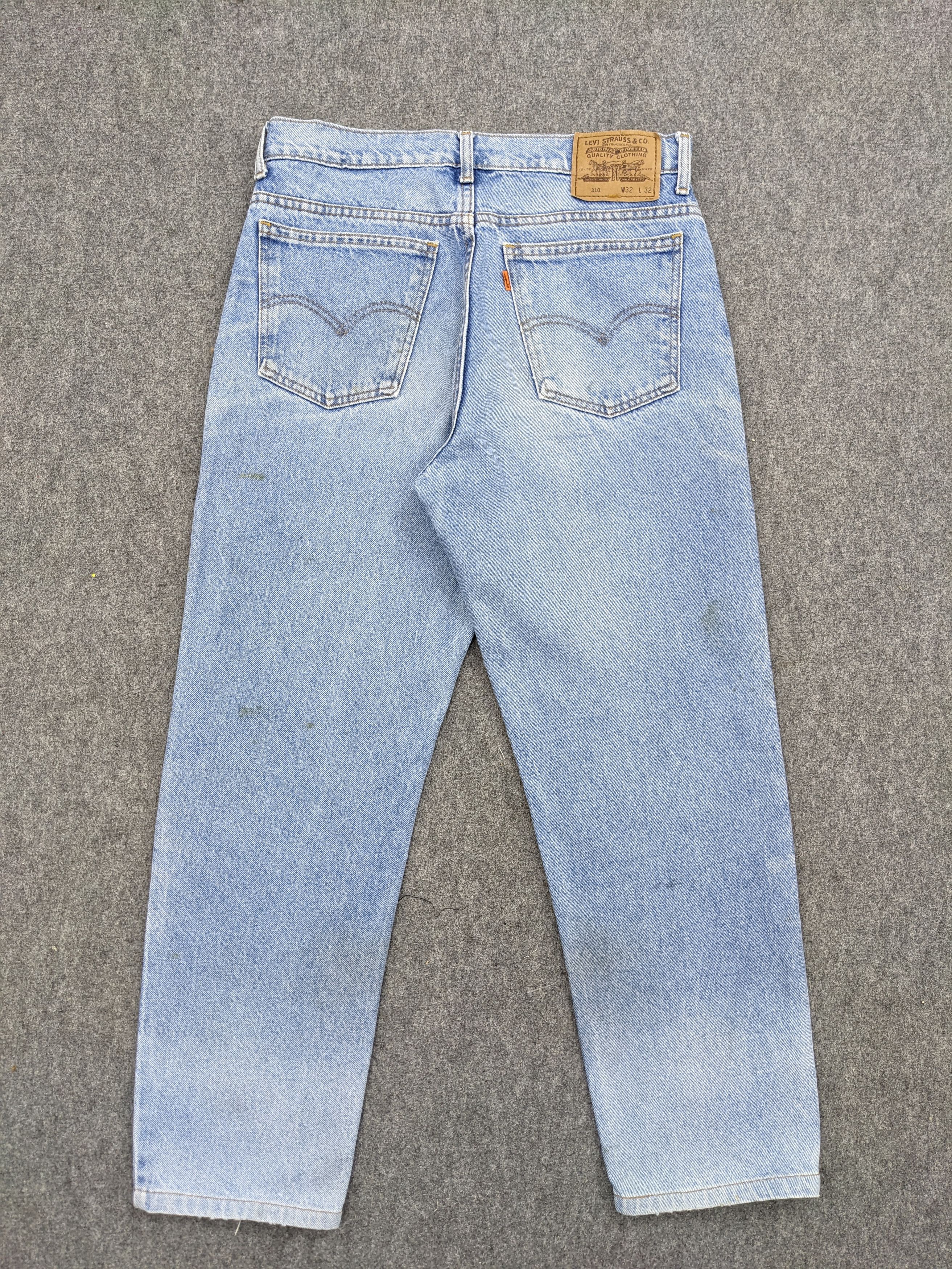 Levi's × Vintage Vintage 80s Levis 310 Orange Tabs Jeans DJ0025Z Size US 35 - 3 Thumbnail