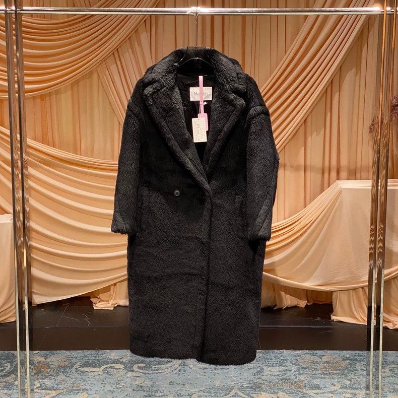 Max Mara Max Mara Hot style black long teddy coat Size S / US 4 / IT 40 - 1 Thumbnail