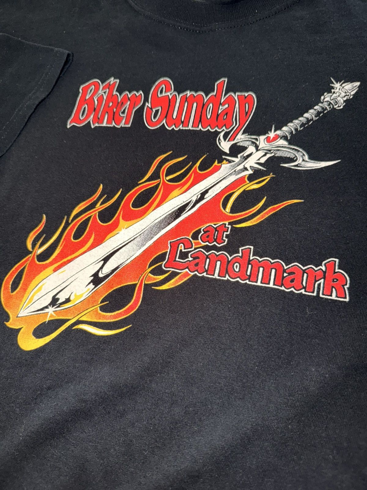 Vintage Y2K Biker tee Size US XXL / EU 58 / 5 - 2 Thumbnail