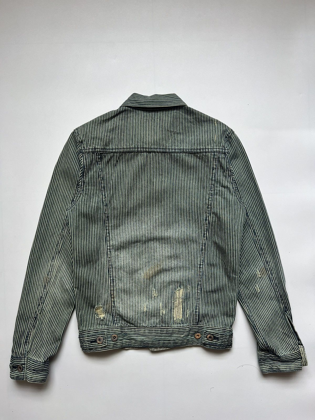 Japanese Brand Vintage Browny Hickory Striped Denim Jacket Size US M / EU 48-50 / 2 - 10 Thumbnail