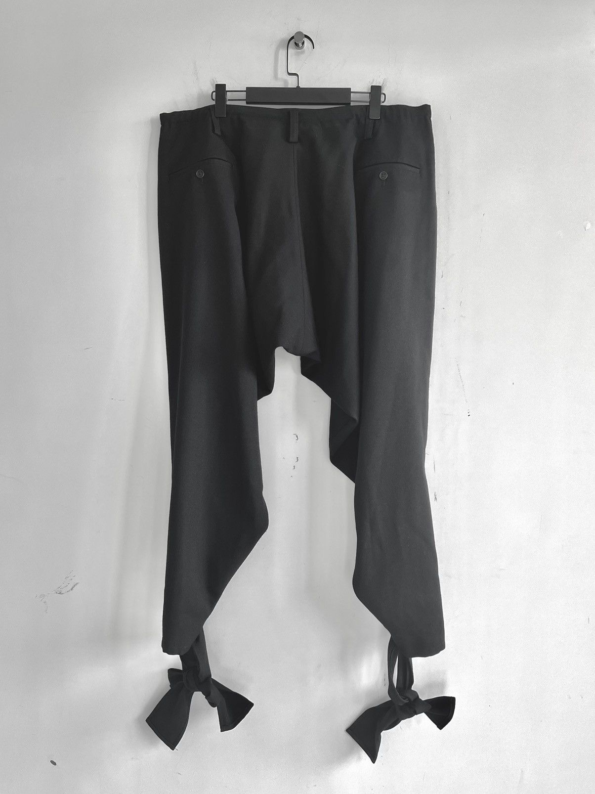 Yohji Yamamoto Yohji Yamamoto Pour Homme - TWISTED HEM DRAPED PANTS Size US 30 / EU 46 - 2 Thumbnail