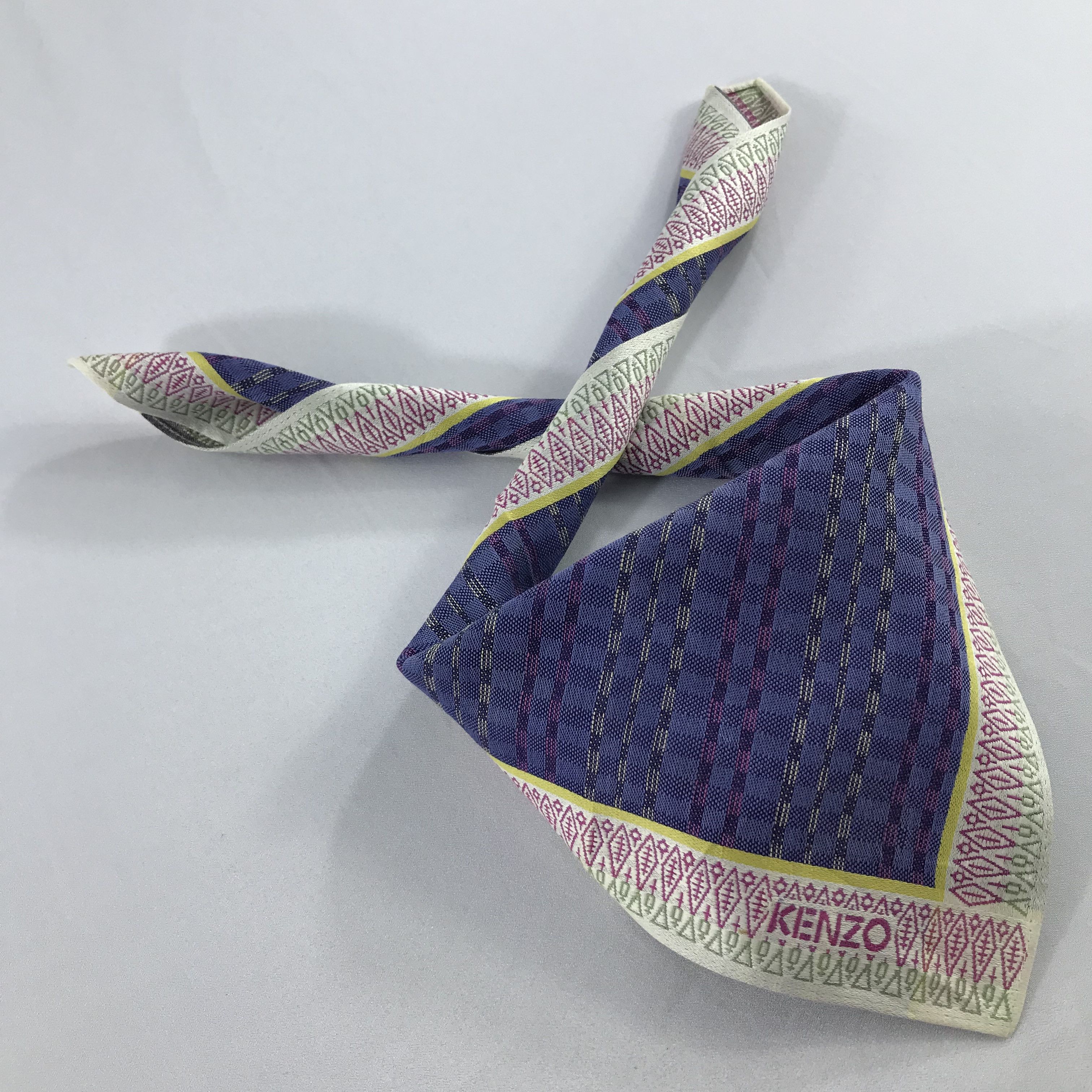 Kenzo × Vintage Kenzo Bandana / Handkerchief / Neckerchief - S2368 Size ONE SIZE - 4 Thumbnail