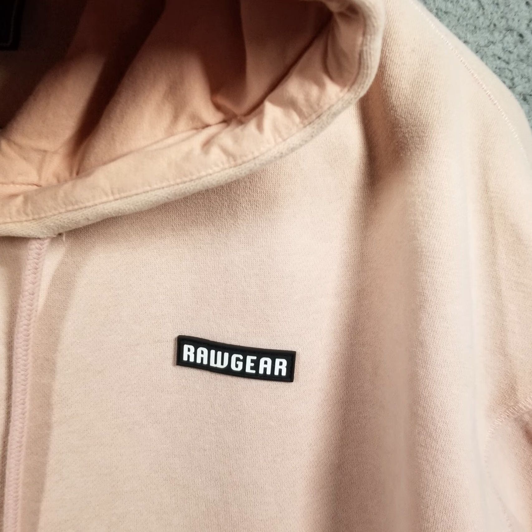 Vintage Raw Gear Hoodie Mens Medium Pullover Embroidered Heavyweight Pink Size US M / EU 48-50 / 2 - 2 Thumbnail