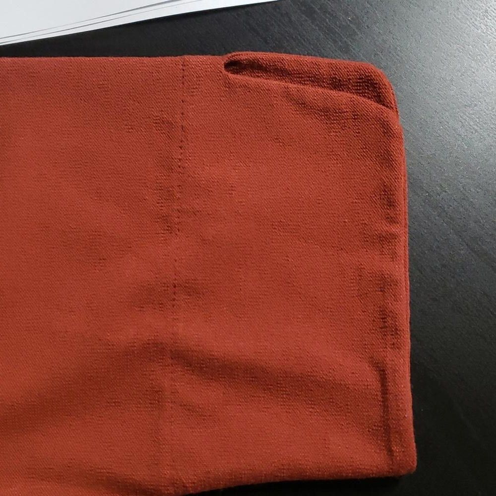 Eileen Fisher CT696 Eileen Fisher Long Sleeve Rust Blouse L Size L / US 10 / IT 46 - 4 Thumbnail