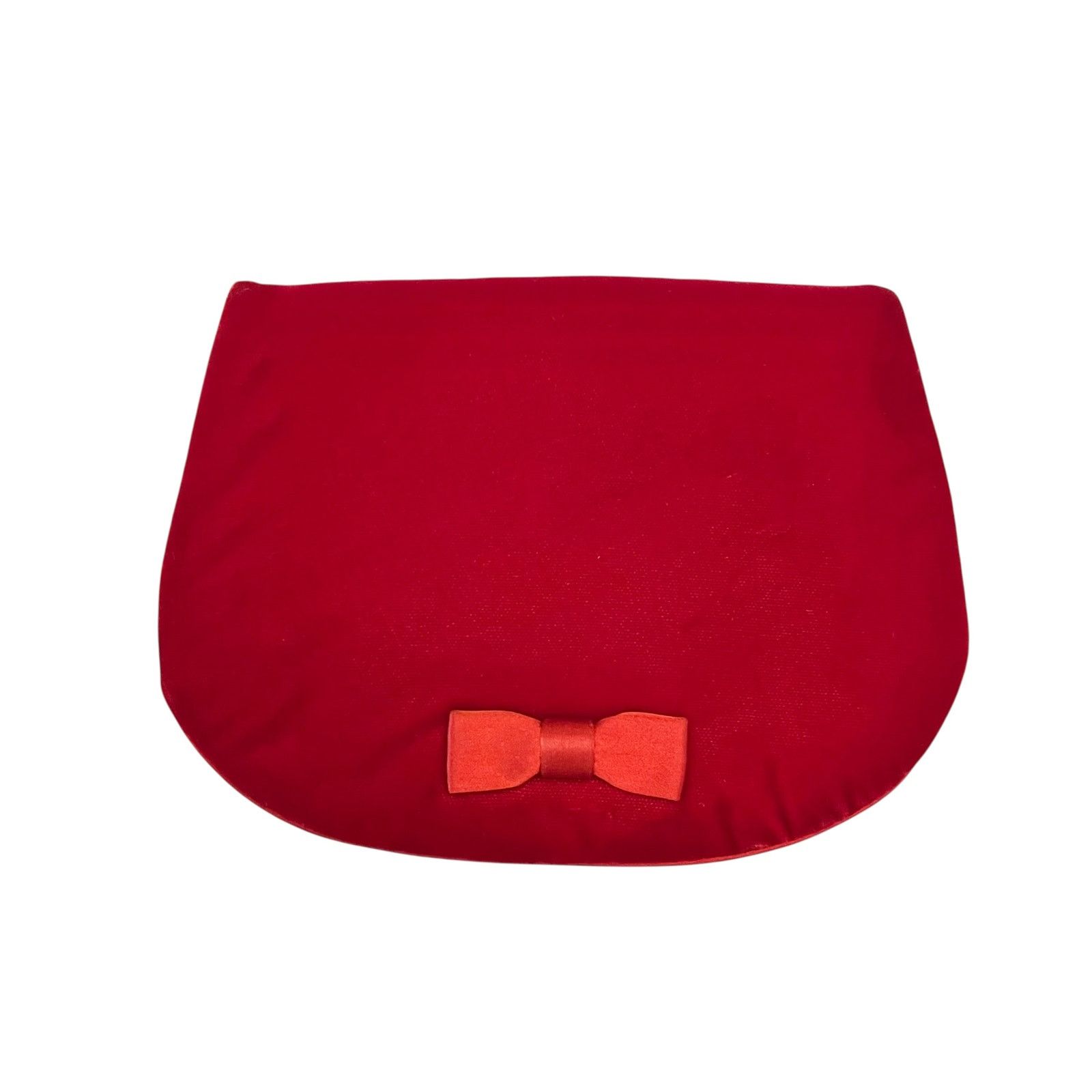 Vintage 1960s Morris Moskowitz MM Vintage Red Velvet Bow Clutch Size ONE SIZE - 11 Thumbnail