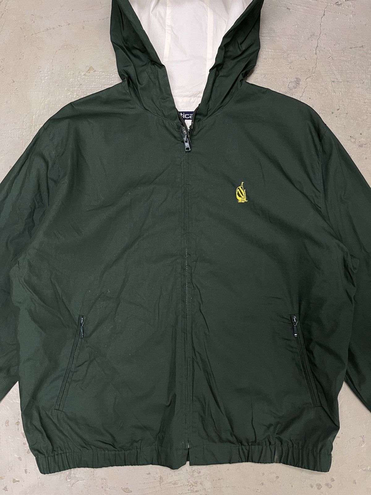 Nautica Nautica Minimal Green Zipper Hoodie Jacket Size US M / EU 48-50 / 2 - 3 Thumbnail