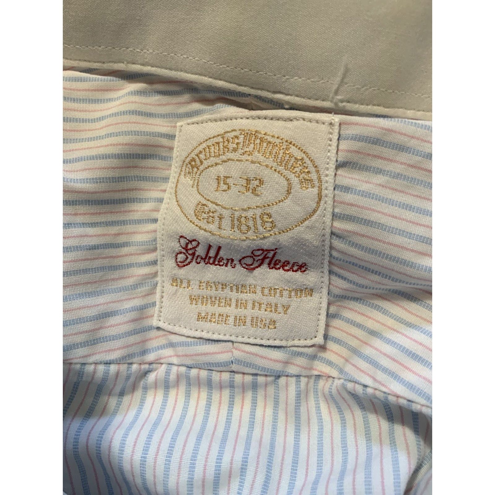 VINTAGE? Brooks Brothers Golden Fleece Striped Woven Egyptian Cotton Button Dress  Shirt Men Shirt 15-32 Multicolor Cotton Button Dress Shirt Mens -  wpequipmentugltd.com