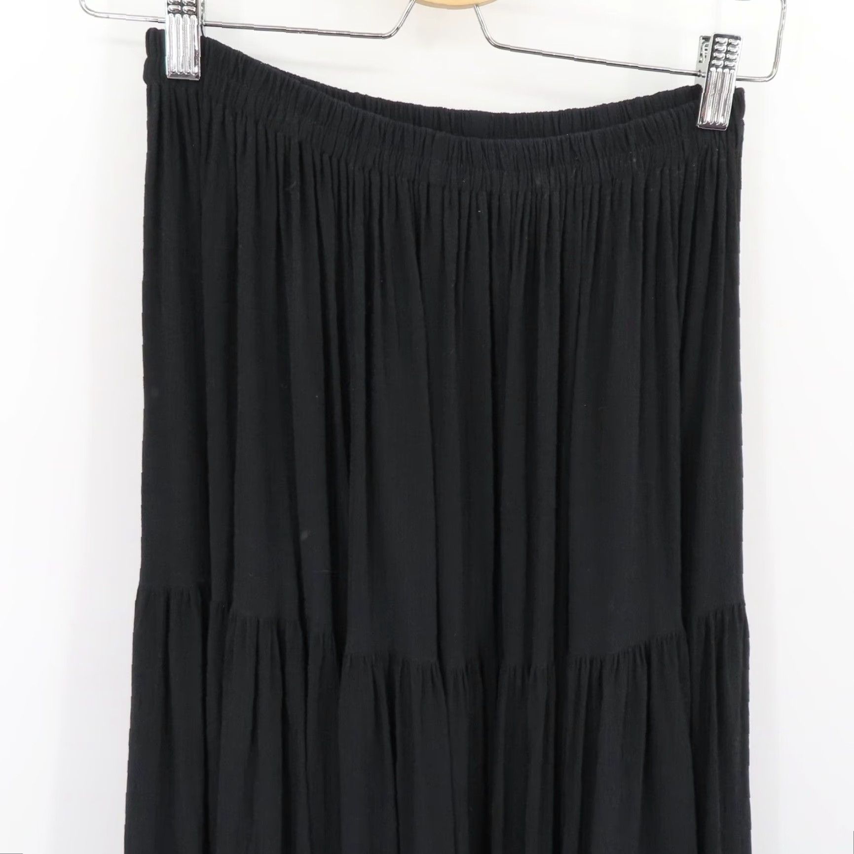 Vintage Double D Ranch Skirt Womens Small Embroidered Black Blue Green Maxi Cowgirl Chic Size 28" / US 6 / IT 42 - 3 Thumbnail