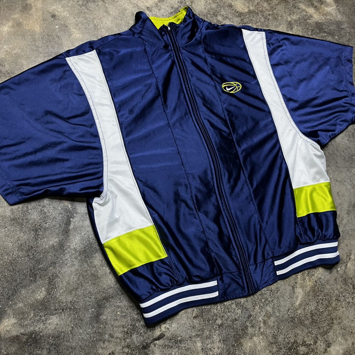 Vintage vintage 90s nike basketball zip up warm up jersey Size US L / EU 52-54 / 3 - 7 Thumbnail