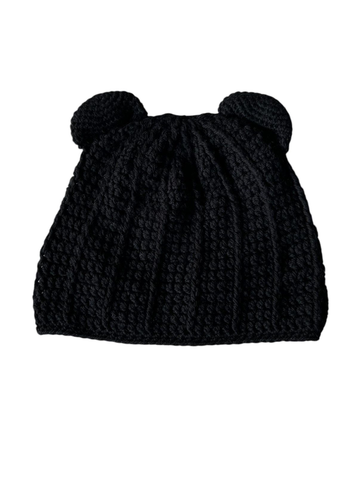 Japanese Brand × Kapital × Vintage Horn Devil Bunny Crochet Knitted Handmade Big Beanie Hats☠️☠️ Size ONE SIZE - 6 Thumbnail
