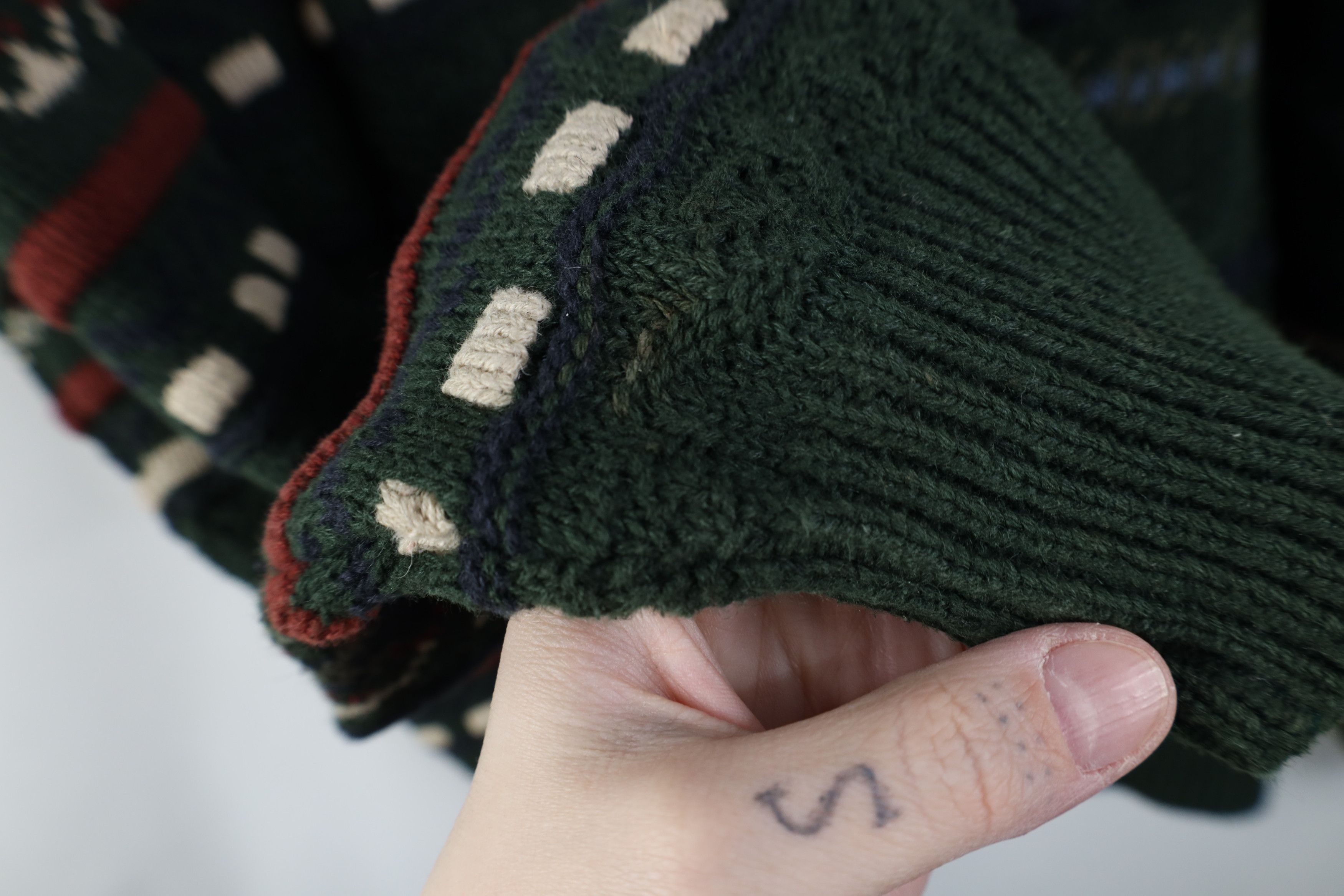 Vintage Vintage 90s Streetwear Blend Knit Fair Isle Crewneck Sweater Size US XL / EU 56 / 4 - 9 Thumbnail