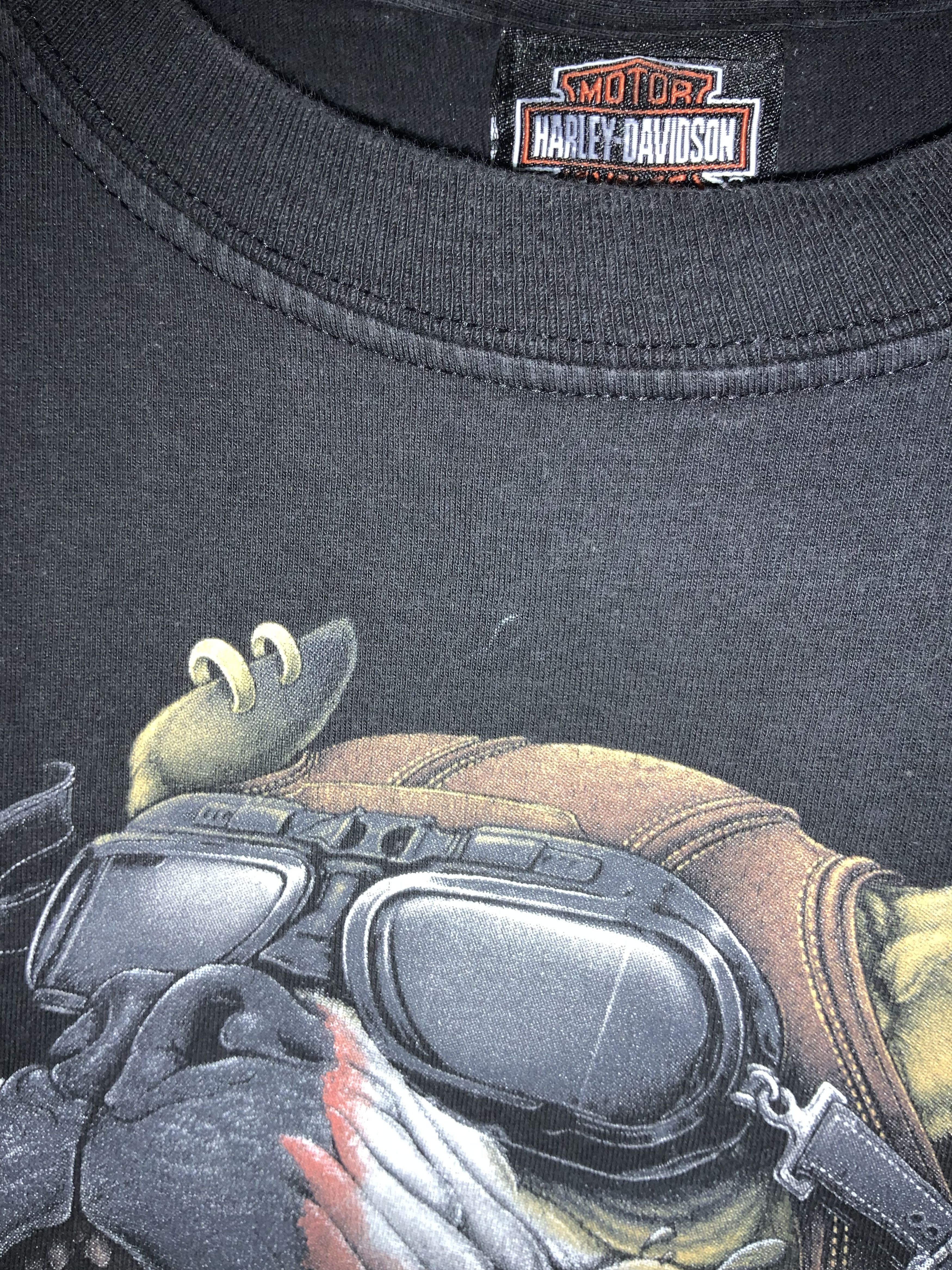 Harley Davidson × Vintage Vintage 2016 Harley Davidson Motorcycle Bulldog T-shirt Size US M / EU 48-50 / 2 - 5 Thumbnail