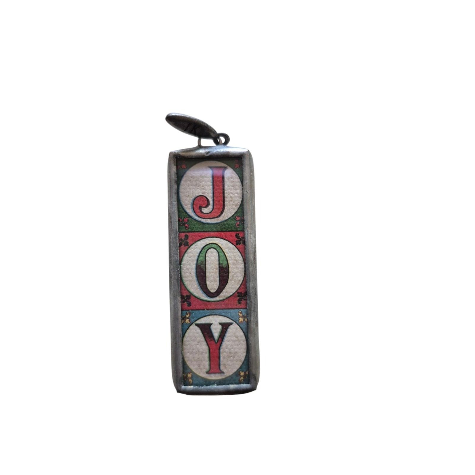 Other Jewel Kade Vintage Rare JOY Charm Pendant Pewter Reversible Size ONE SIZE - 2 Thumbnail