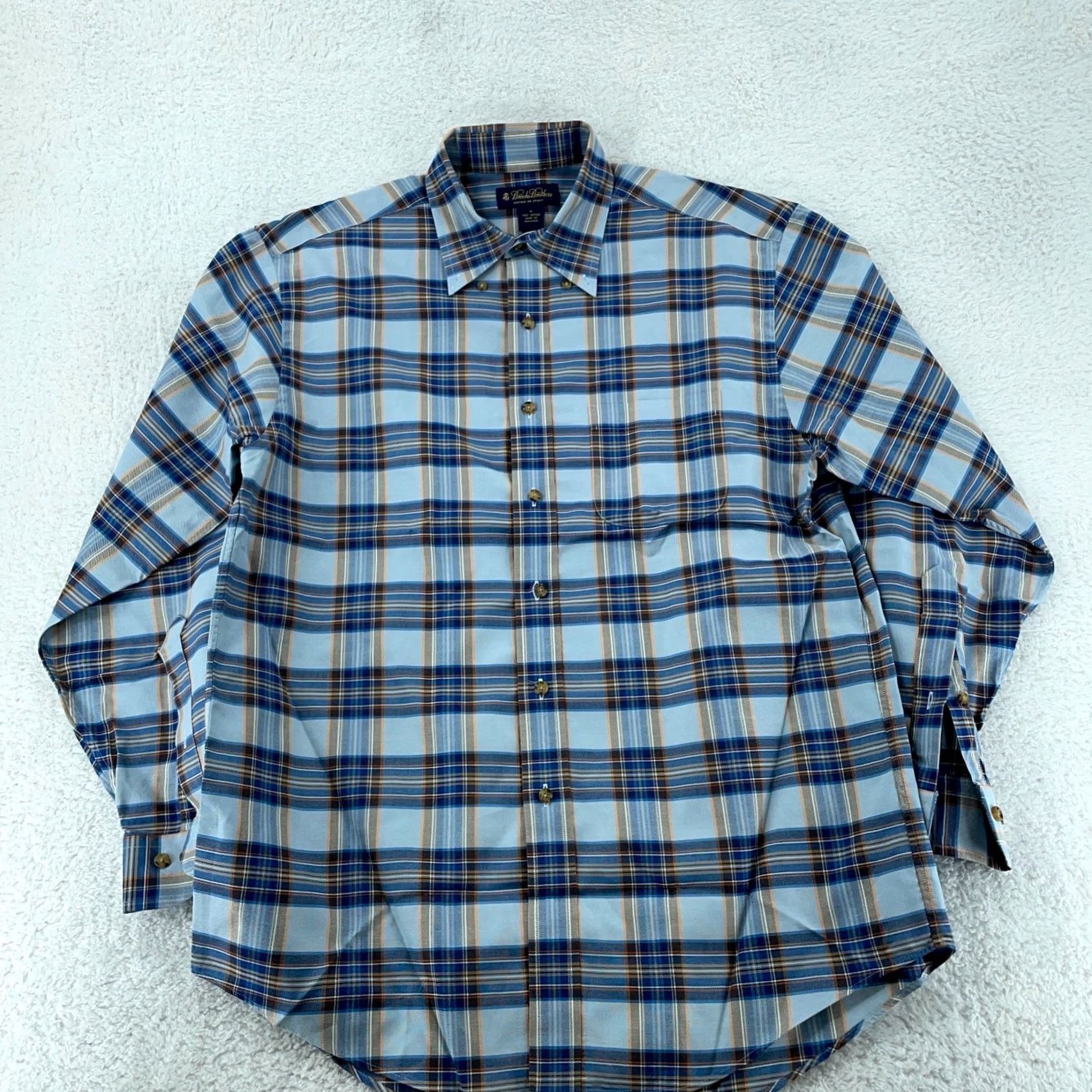 Brooks Brothers Brooks Brothers Shirt Mens M Multi Plaid Twill Button-Down Long Sleeve Casual Travel Size US M / EU 48-50 / 2 - 2 Thumbnail
