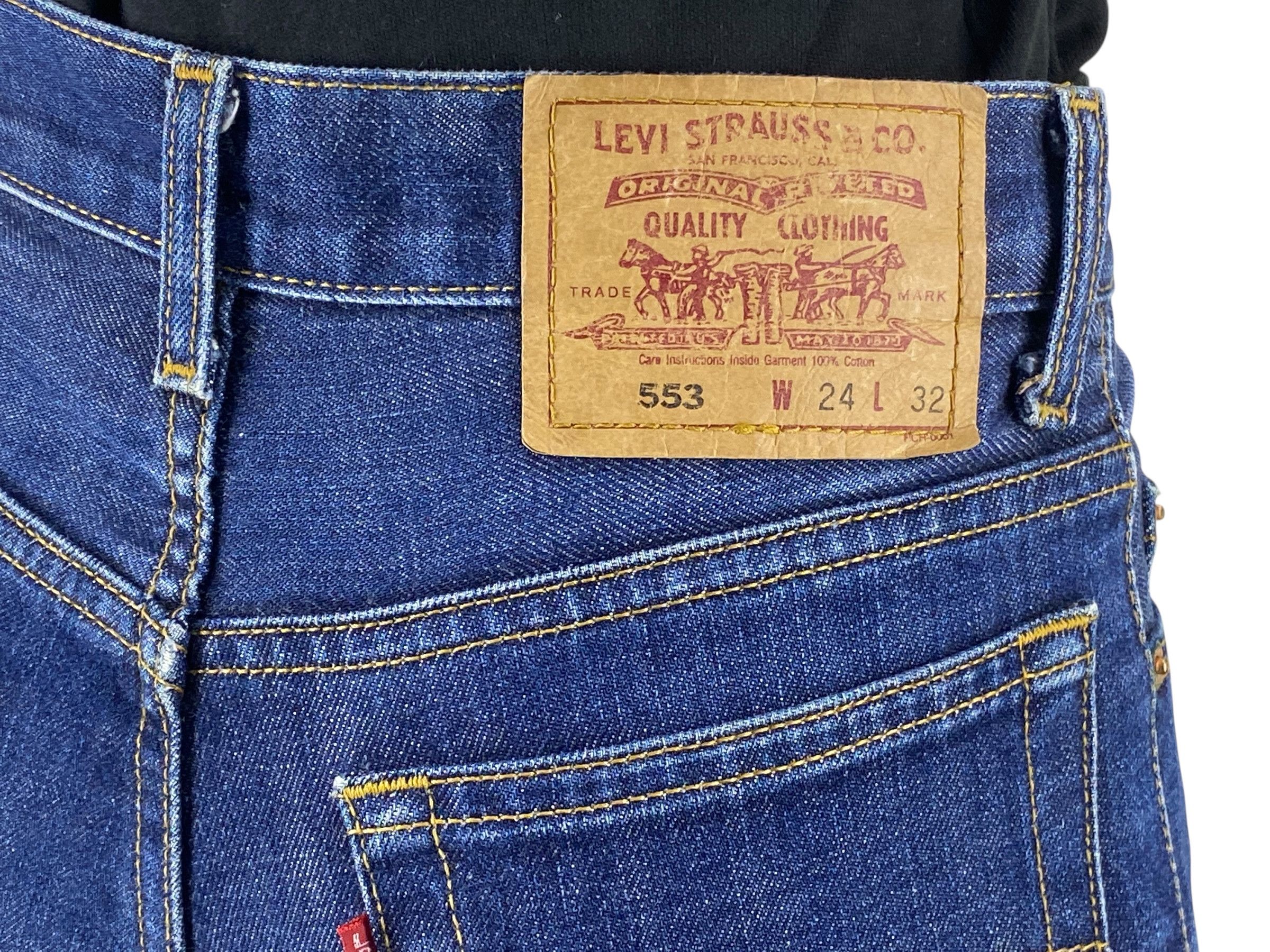Levi's × Levi's Vintage Clothing Levis 553 Jeans High Waisted Jeans Medium Wash Jeans Size 24" / US 00 / IT 34 - 6 Thumbnail