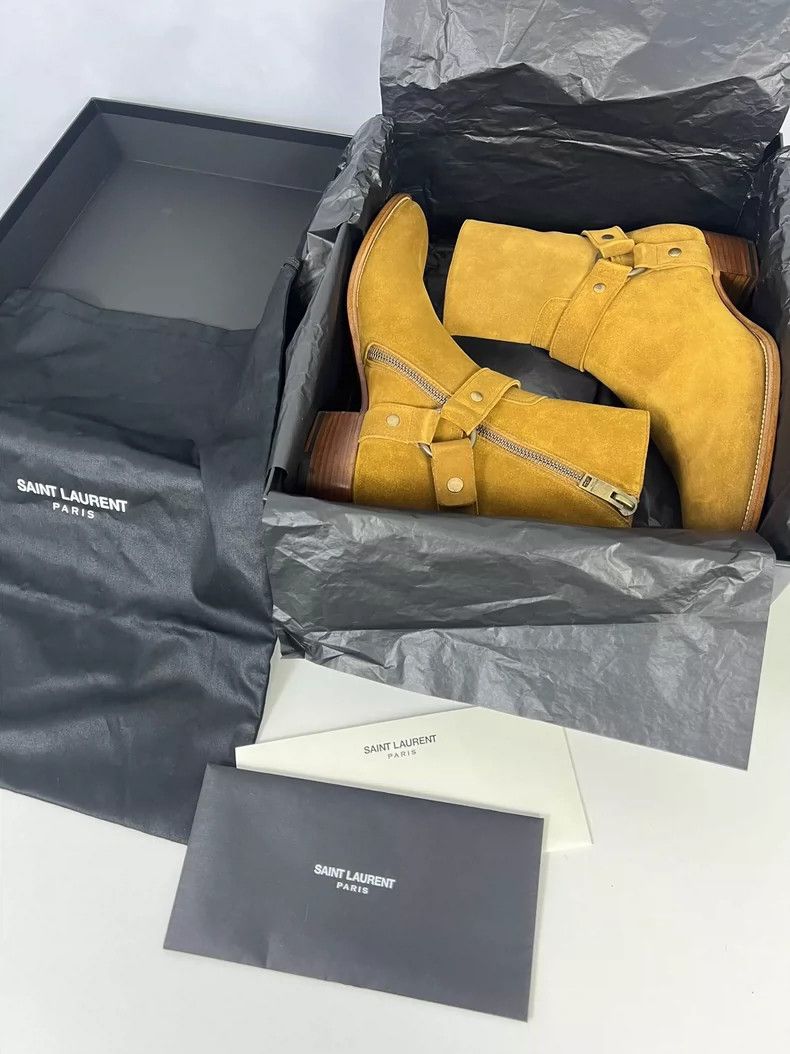 Saint Laurent Paris Saint Laurent Paris 13fw first year suede buckle Chelsea bo Size US 9 / EU 42 - 8 Thumbnail