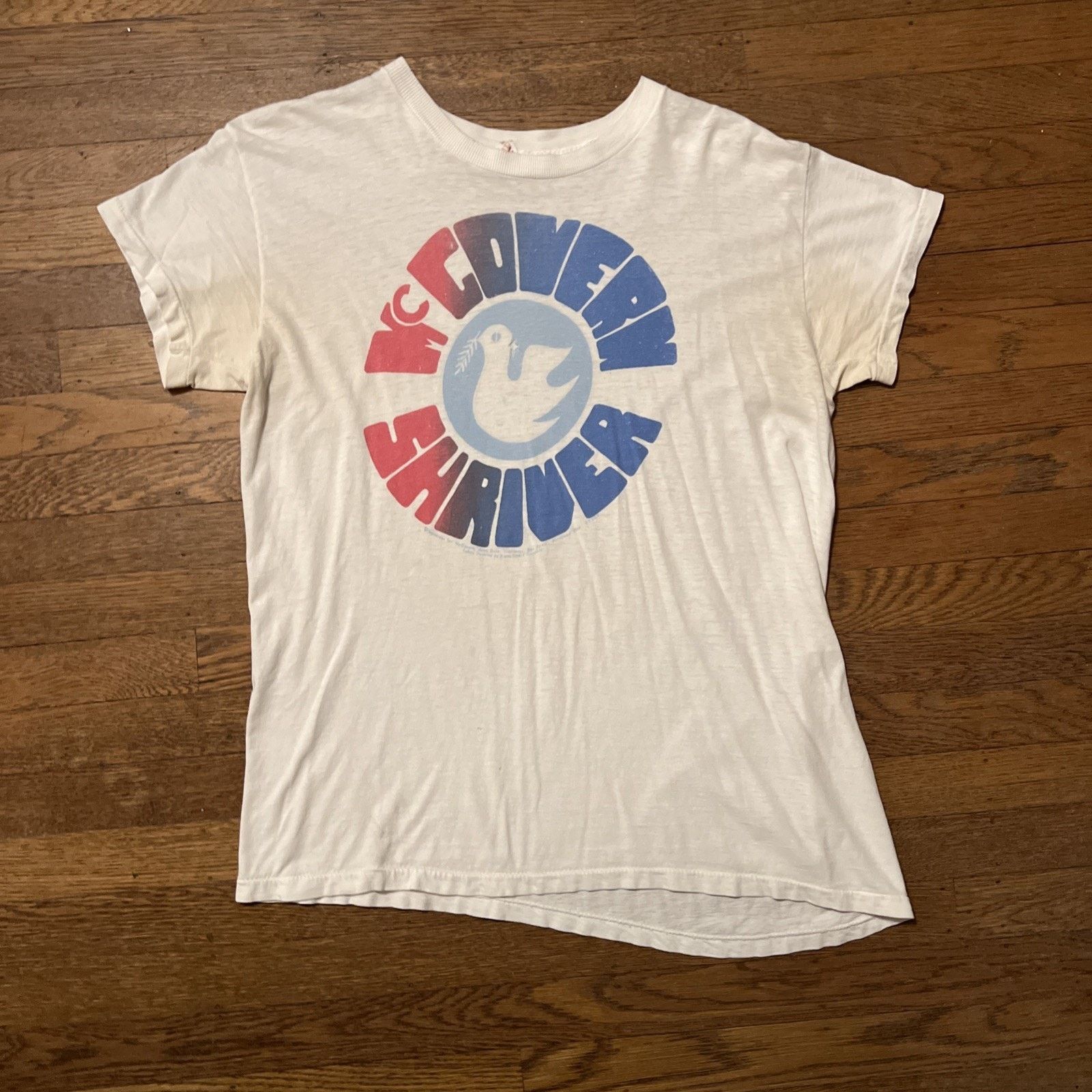 &SONS Vintage McGovern Shriver T Shirt 70s Political Politics Rare Size US M / EU 48-50 / 2 - 2 Thumbnail