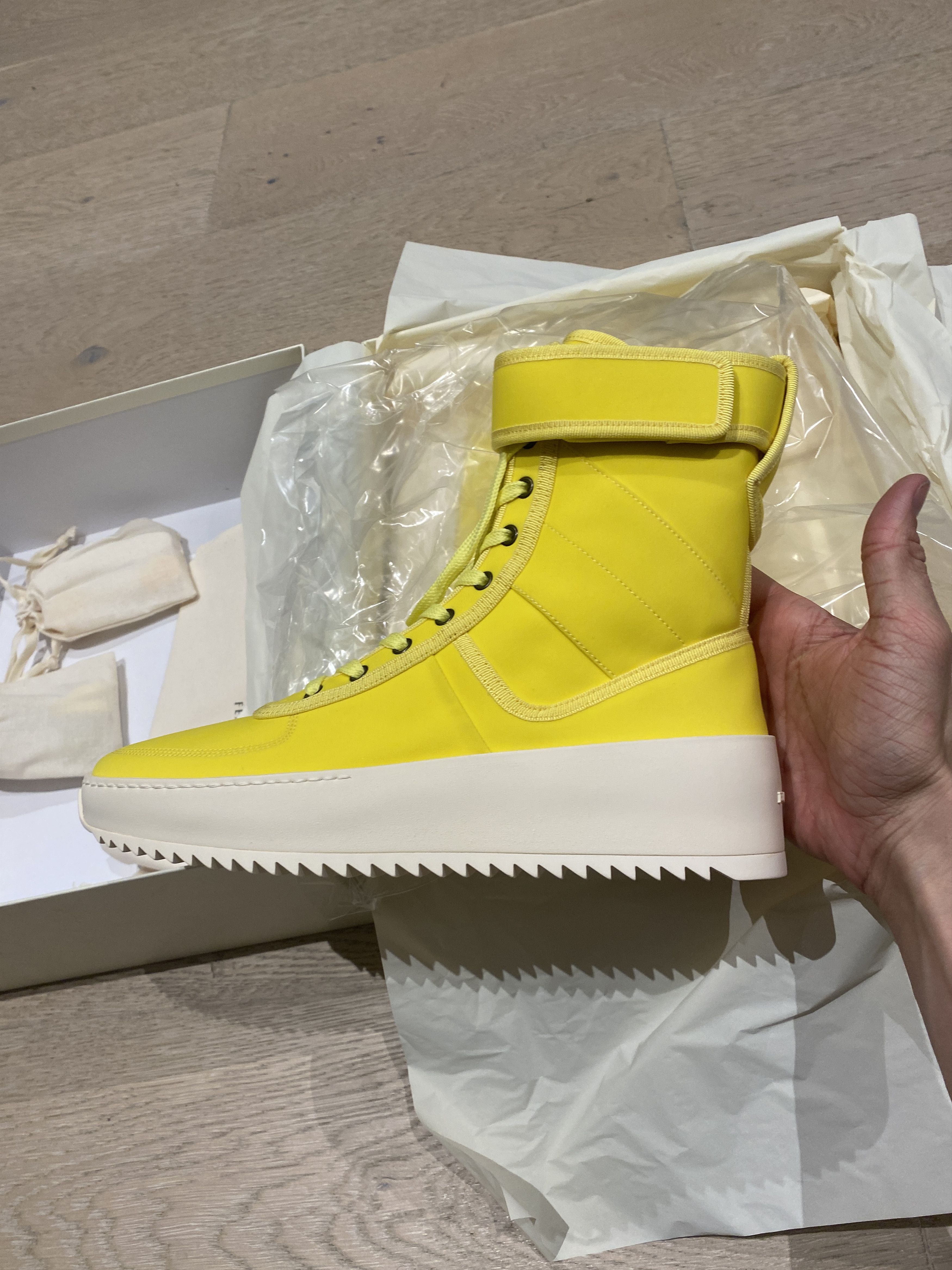 Fear of God $1195 FEAR OF GOD Yellow Nylon Military Sneaker High Top Size US 9 / EU 42 - 5 Thumbnail