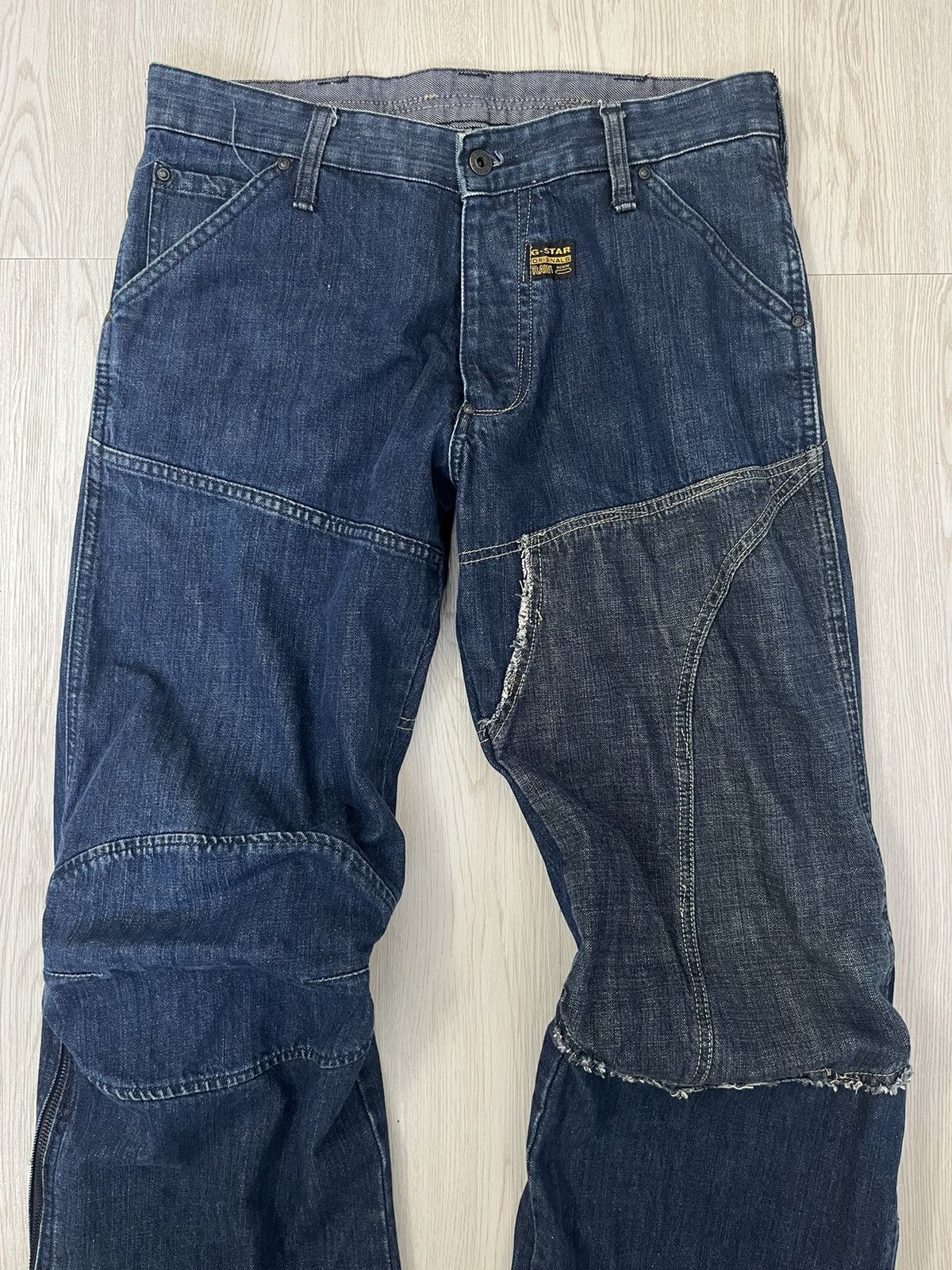 G-Star G-Star Raw double Knee Zipper Jeans Size US 33 - 2 Thumbnail