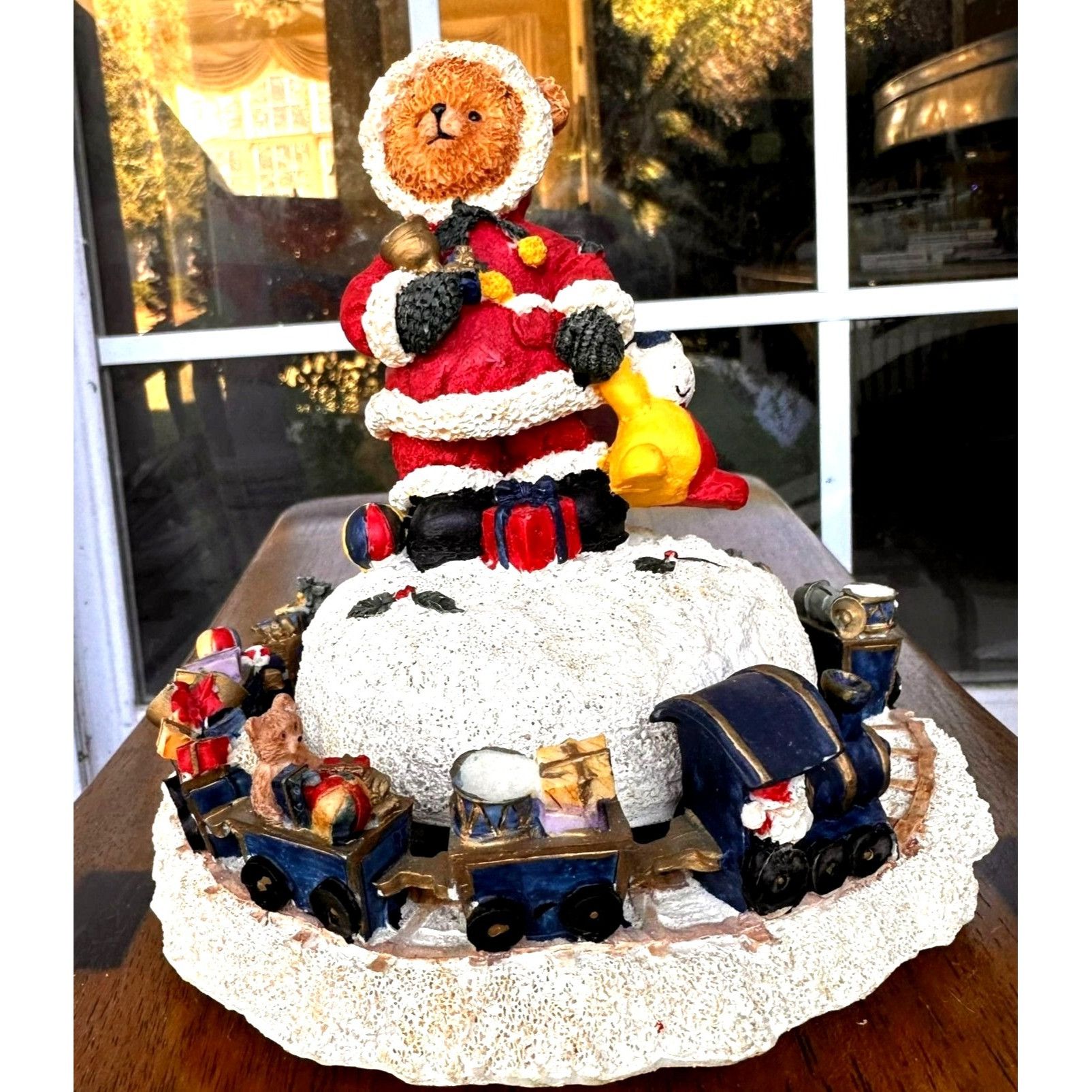 Handmade × Vintage VTG Musical Bear with Train Wind Up Christmas Holiday Collec Size ONE SIZE - 1 Thumbnail