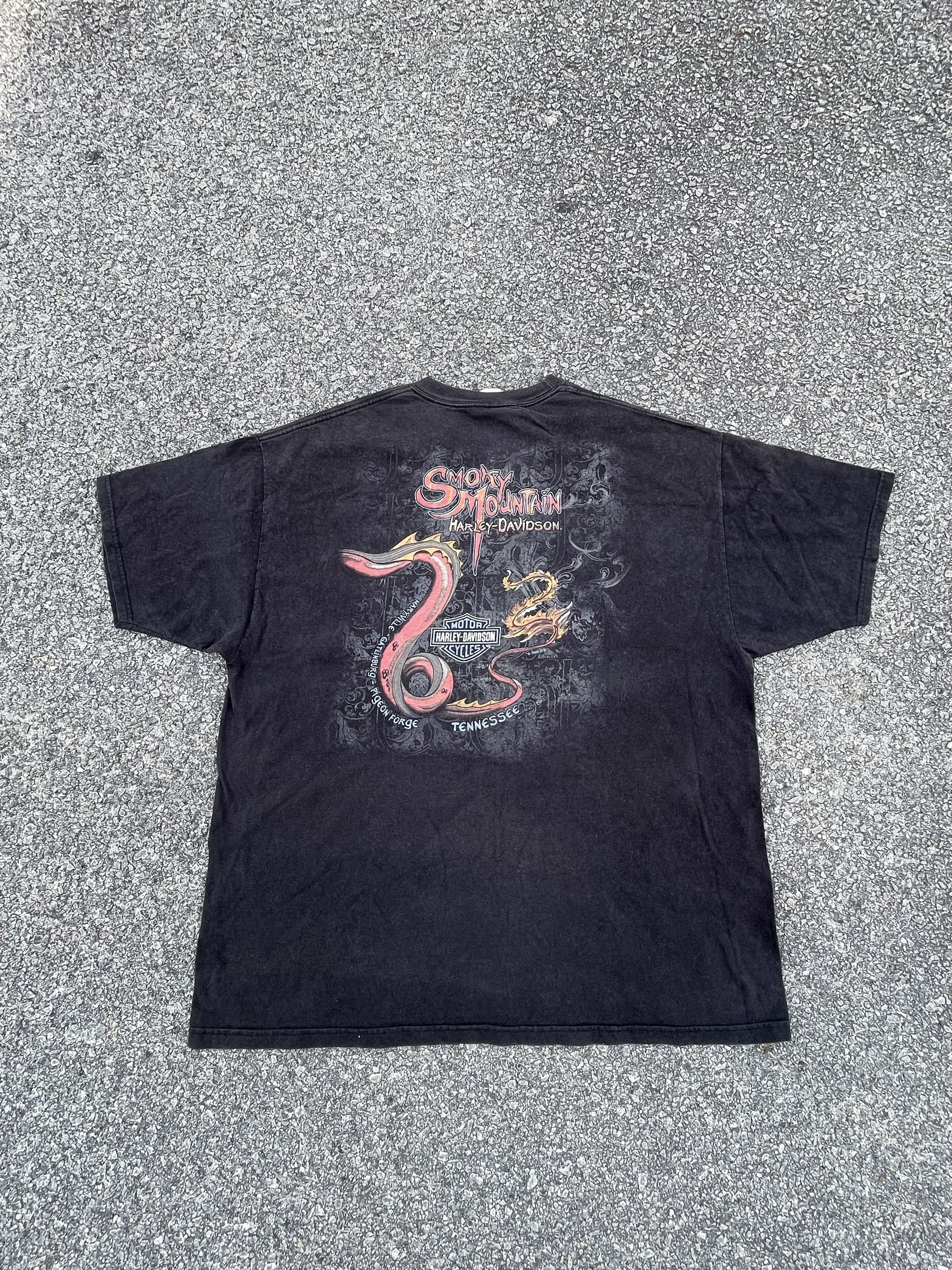 Harley Davidson × Vintage Vtg y2k Harley Davidson “Smokey Mountain” Tee Travis Scott Size US XXL / EU 58 / 5 - 11 Thumbnail