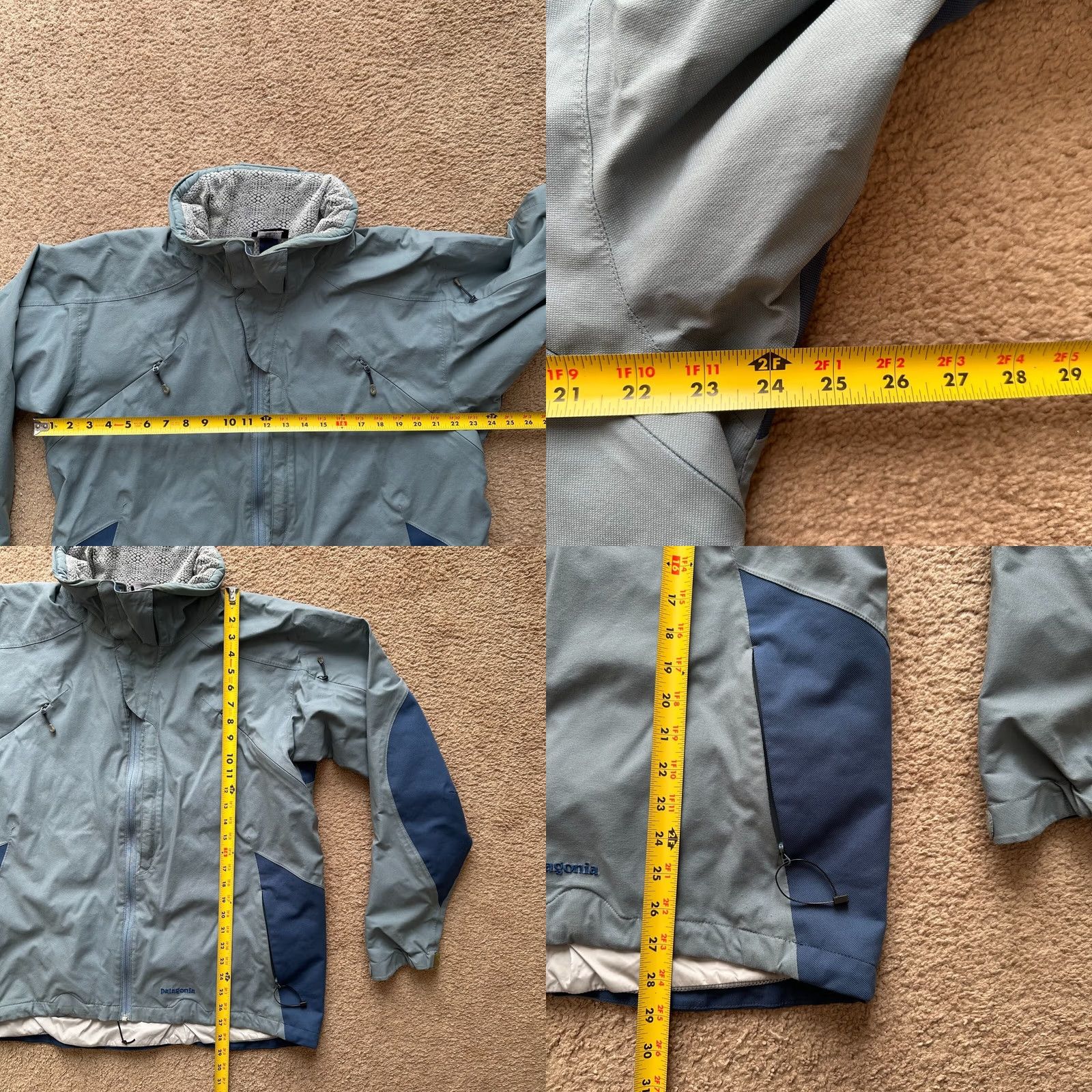 Patagonia Patagonia Jacket Mens Large Full Zip Blue Ski Snowboard Mock Neck *Stains* Size US L / EU 52-54 / 3 - 8 Thumbnail