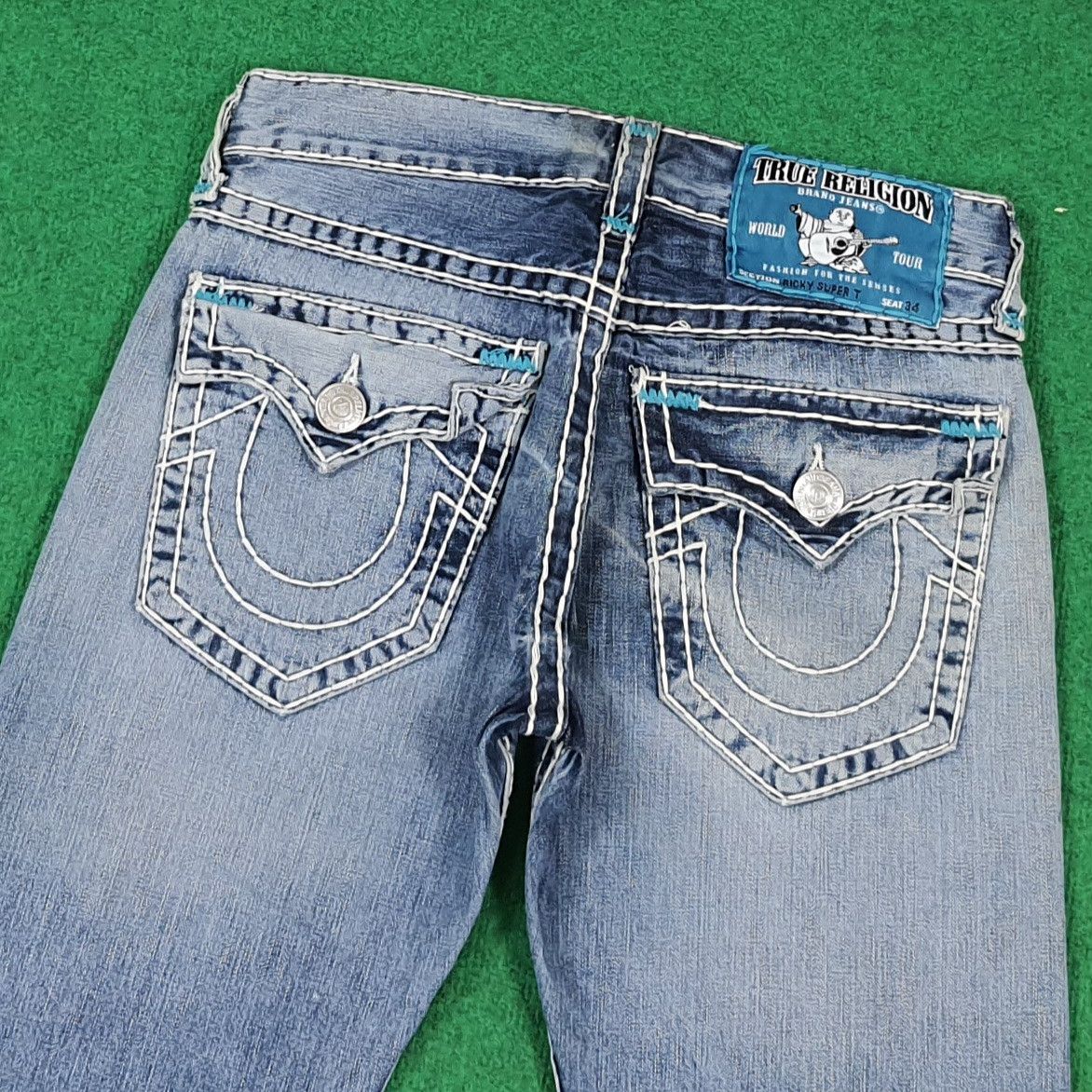 True Religion Vintage True Religion Ricky Super T Jeans C297N10 Size US 31 - 4 Thumbnail