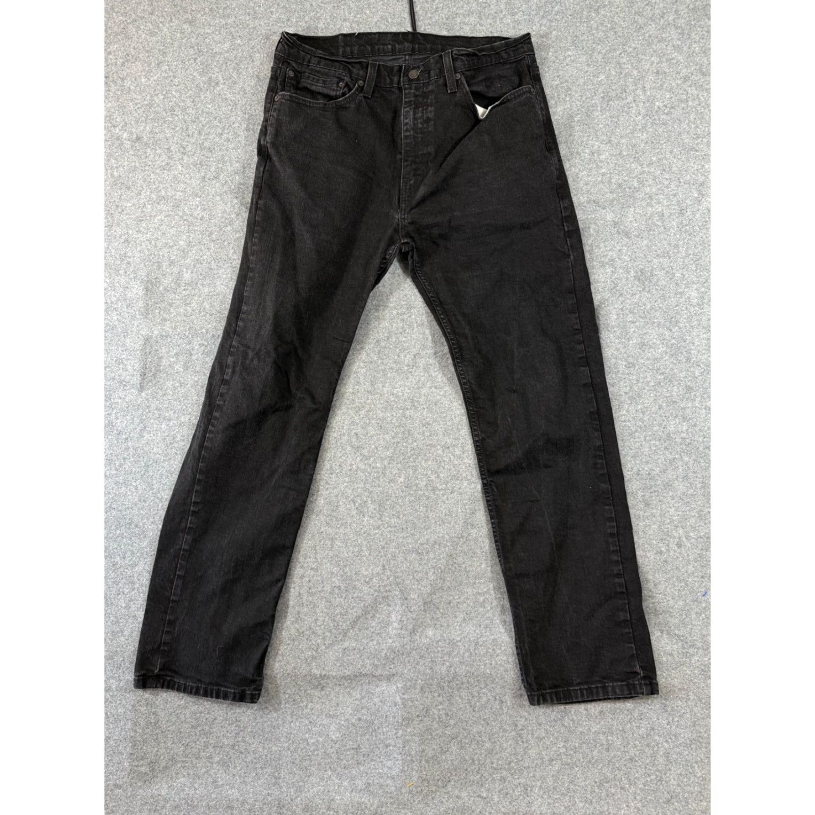 Levi's VINTAGE Levi’s 505 Jeans Mens 36x32 Black Denim Straight Leg Stretch 5-Pocket Design Streetwear 505 Model Mens Jeans Size US 36 / EU 52 - 3 Thumbnail